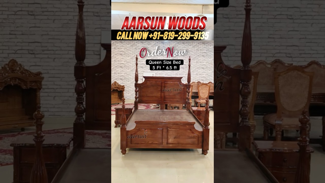 Poster Bed | Canopy Bed | Four Poster Bed | Bed | Bed Design ideas #bed #canopybed #aarsun