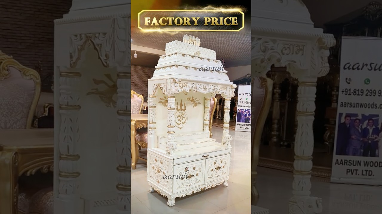 Shubh & Labh Mandir Design - Modern Style Mandir - Puja Mandir - DevGhar - Altar - Mondir #aarsun