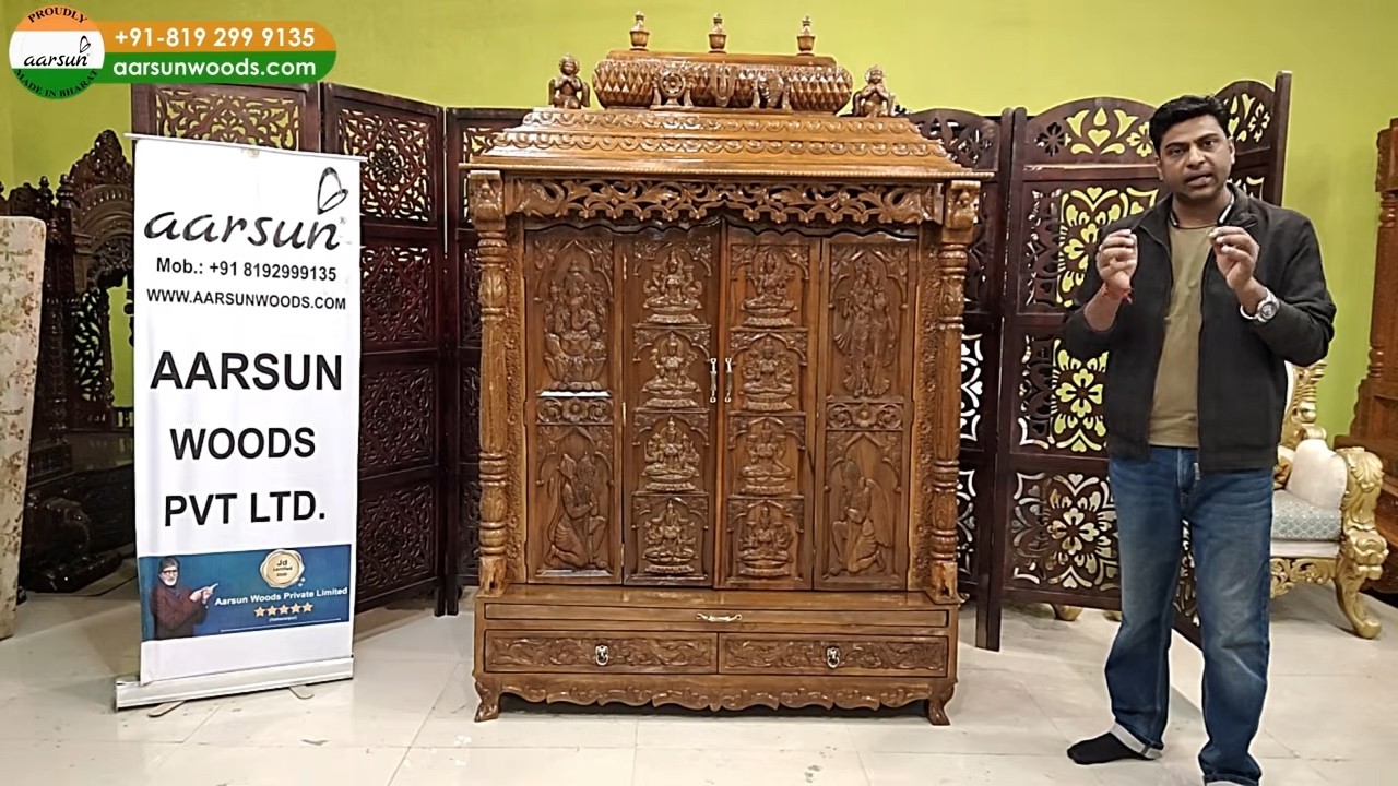 Ashta Mahalakshmi Mandir  Wooden Temple for Home | AARSUN