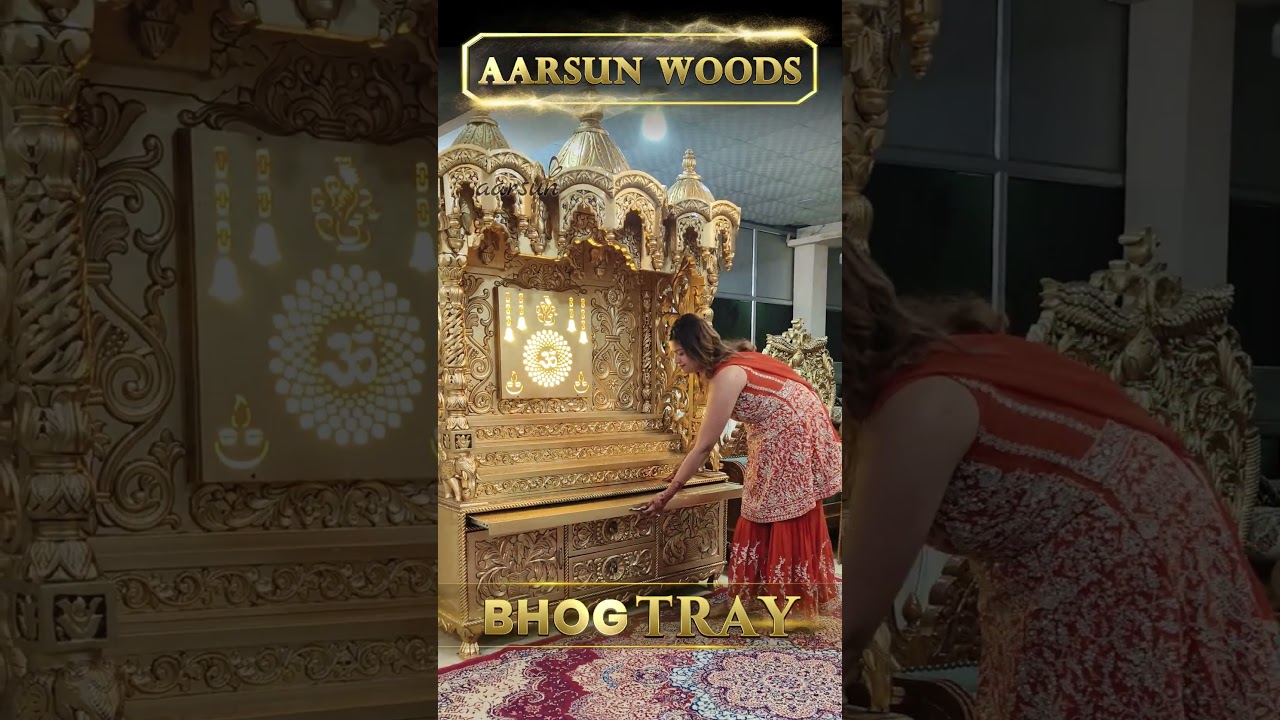 Golden Temple Design For Home - pUJA mANDIR - Devghar - Altar - Mondir #temple #aarsun