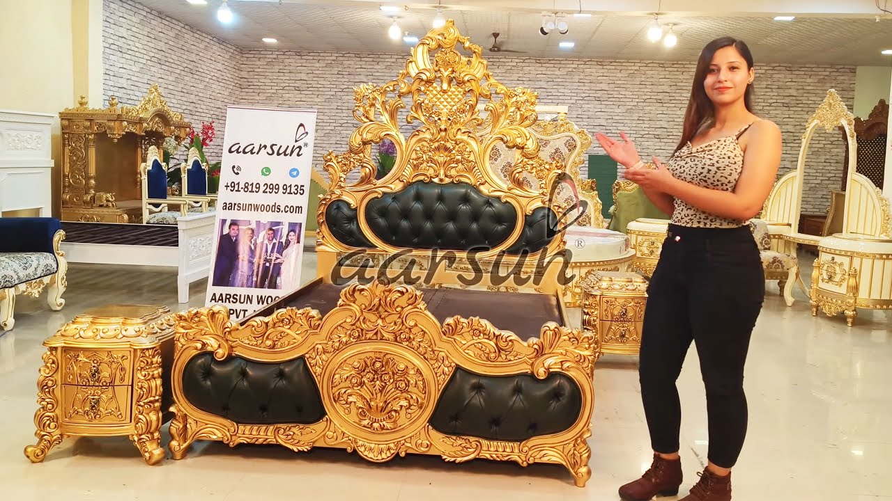 Ethnic Queen Size Bed | Luxury Bed Design Ideas | Top design home furniture Factory price