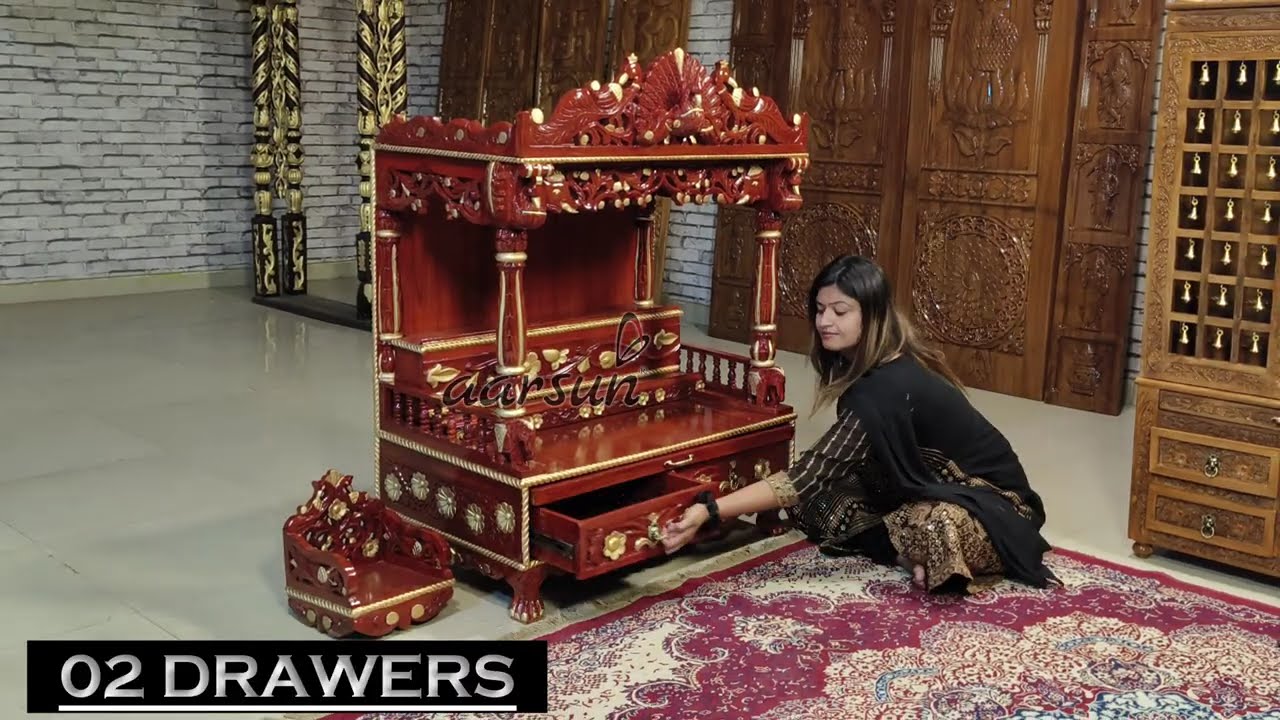 Temple With Krishna Jhula  #temple #mandir #pujamandir #mondir #devghar #altar #aarsun