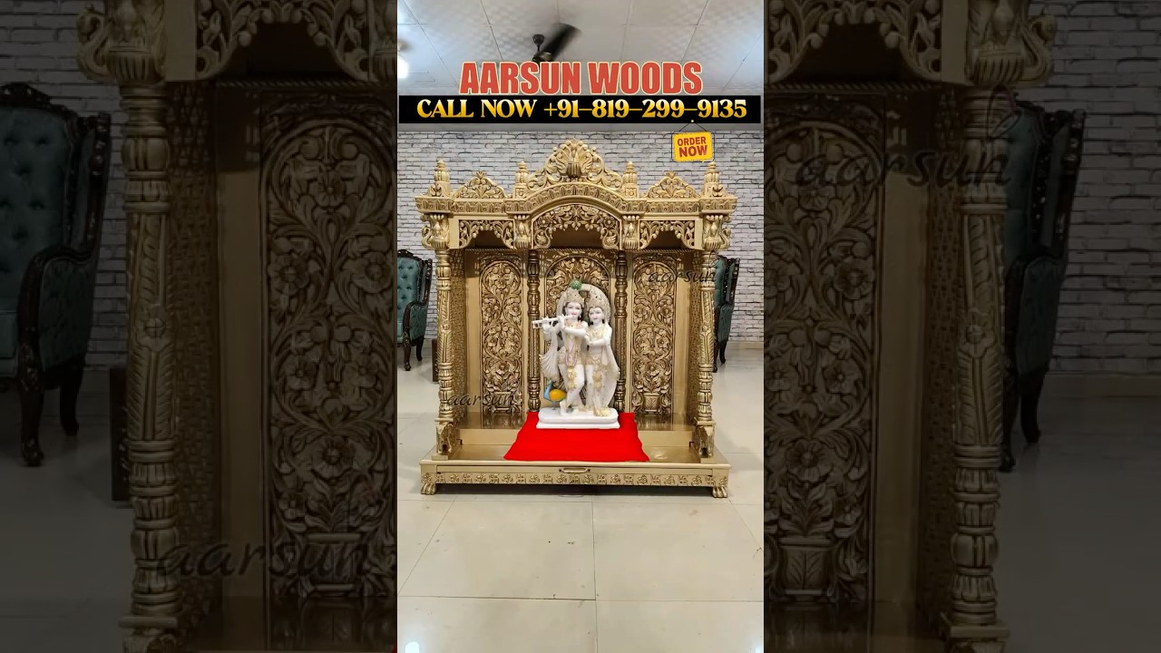 Wooden Temple For Home | Handmade Temple Design | Puja Mandir For Home #temple #aarsun