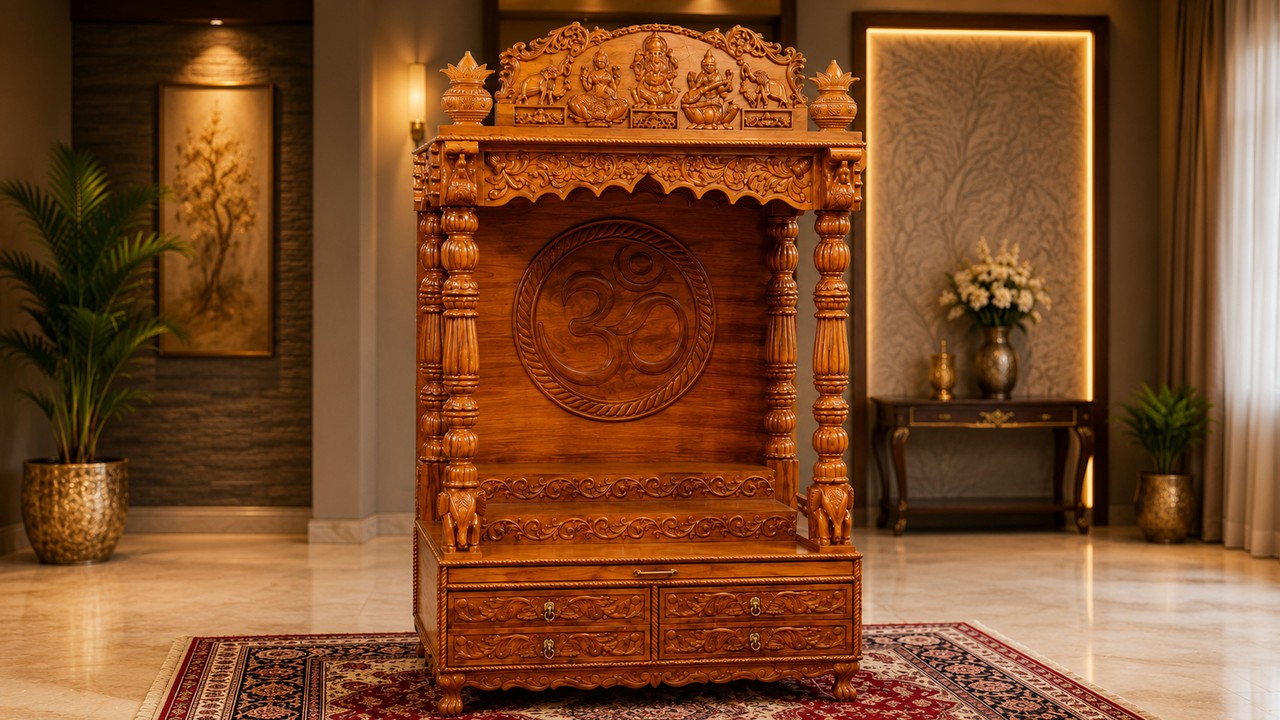Handcrafted Temple - Wooden Temple - Mondir - Puja Mandir - DevGhar - Altar #temple #mandir #aarsun