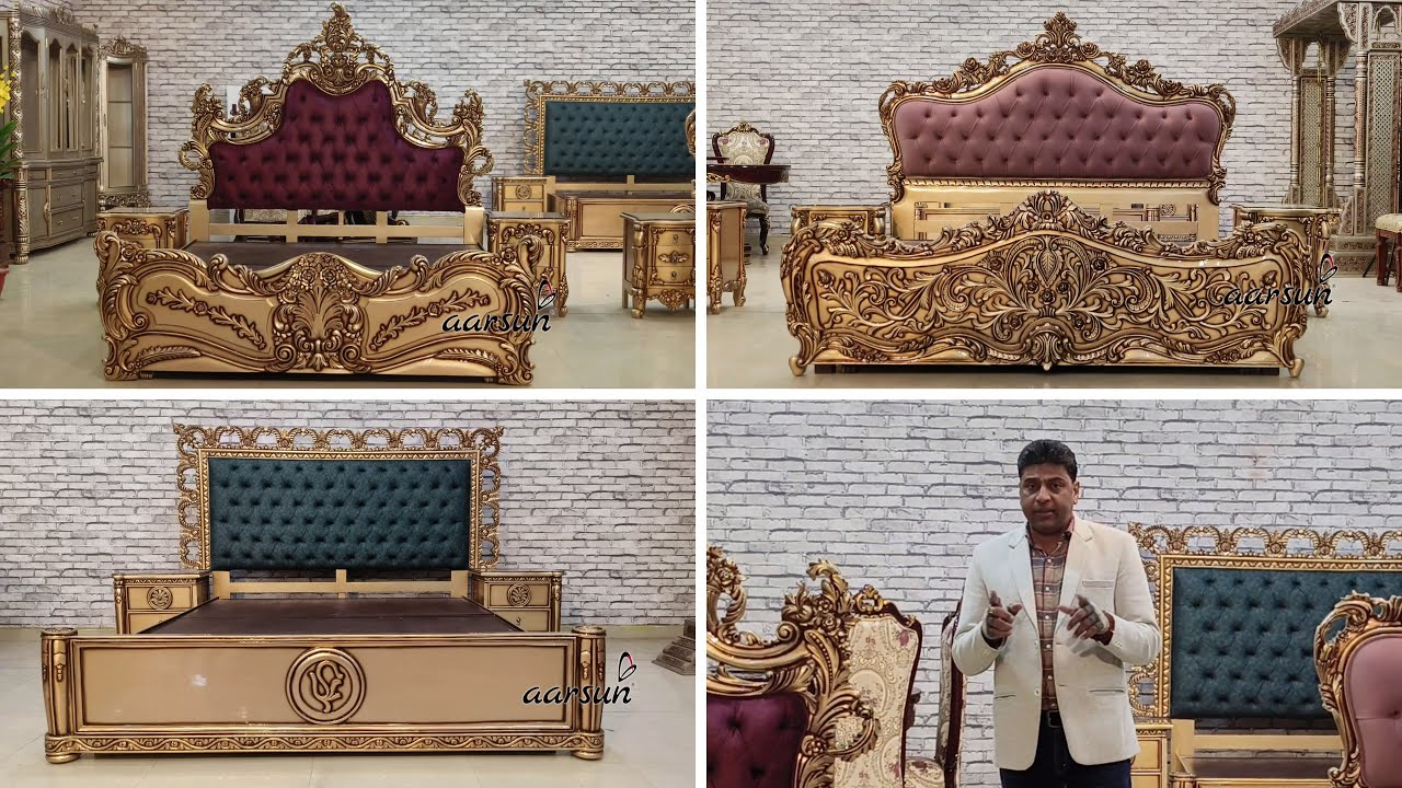 YT1046 Smart Storage Meets Luxury, 3 Premium Teakwood Beds , Elegance & Functionality Combined #bed