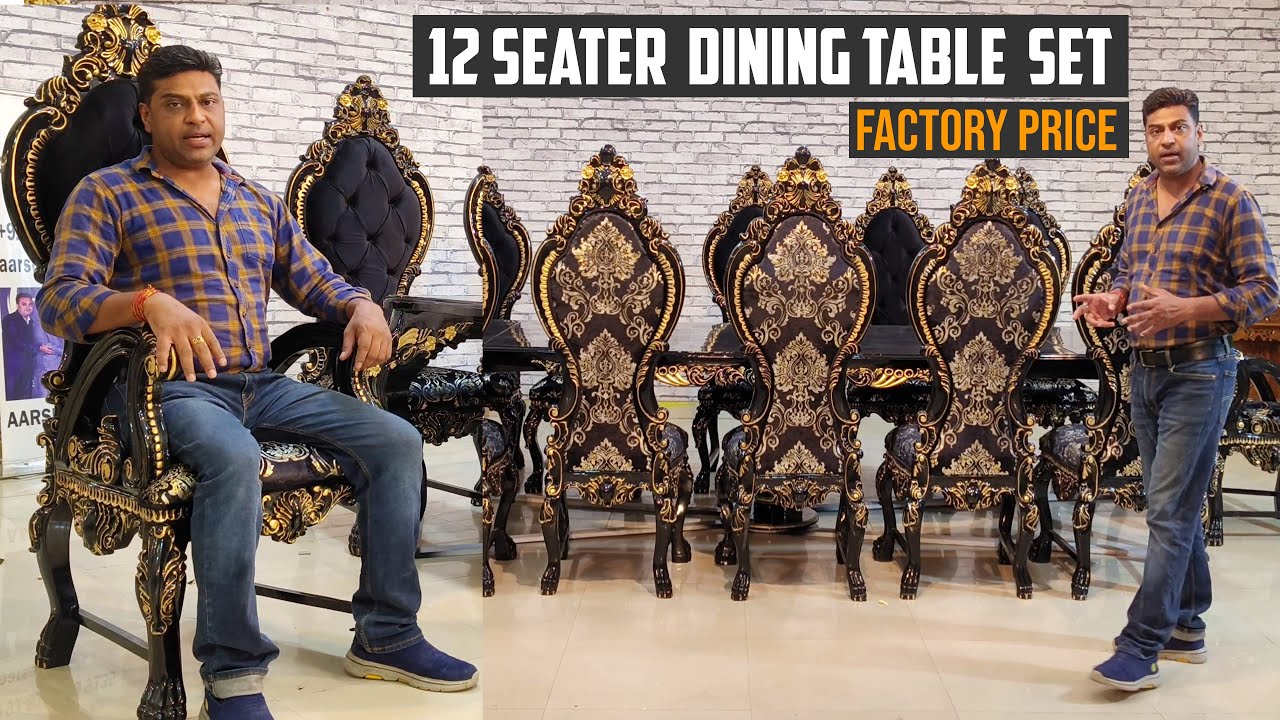 12-Seater Dining Table Set - Paint, Types and Finishes Explained - Dining Table - Aarsun