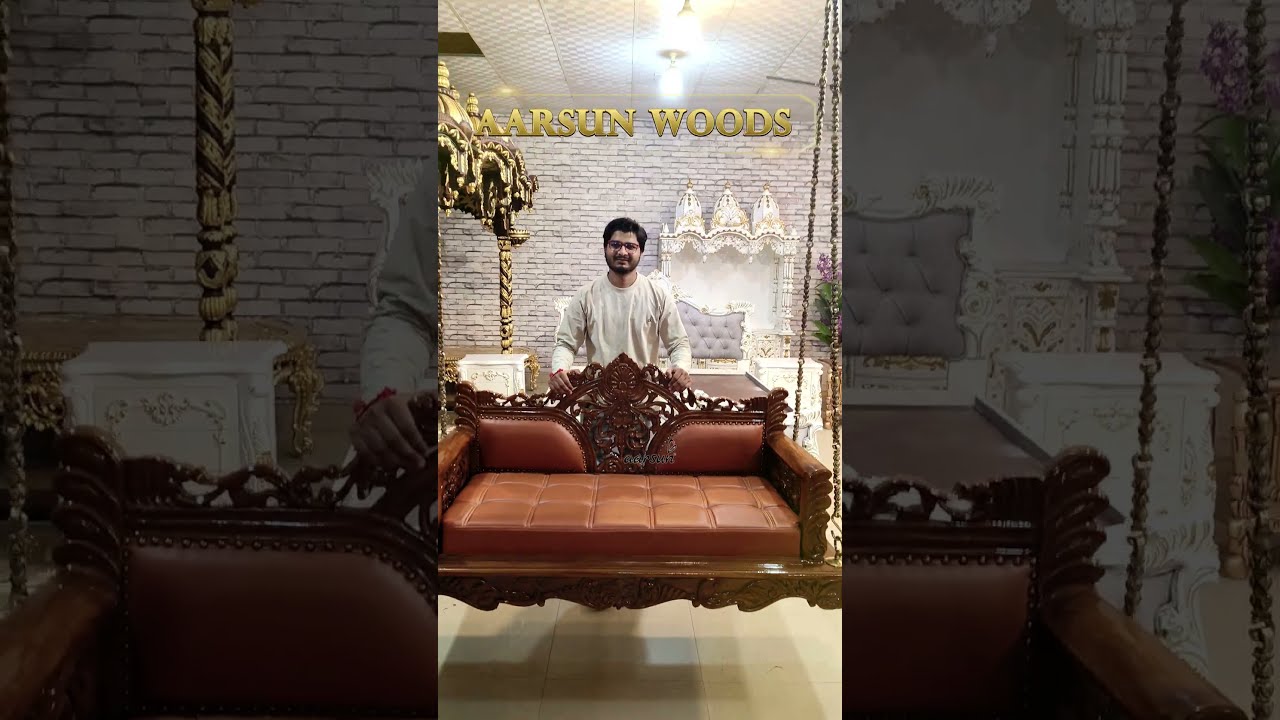 Ceiling Swing with Heavy Brass Chains - Swing - Oonjal - Zula - Jhula #swing #oonjal #aarsun
