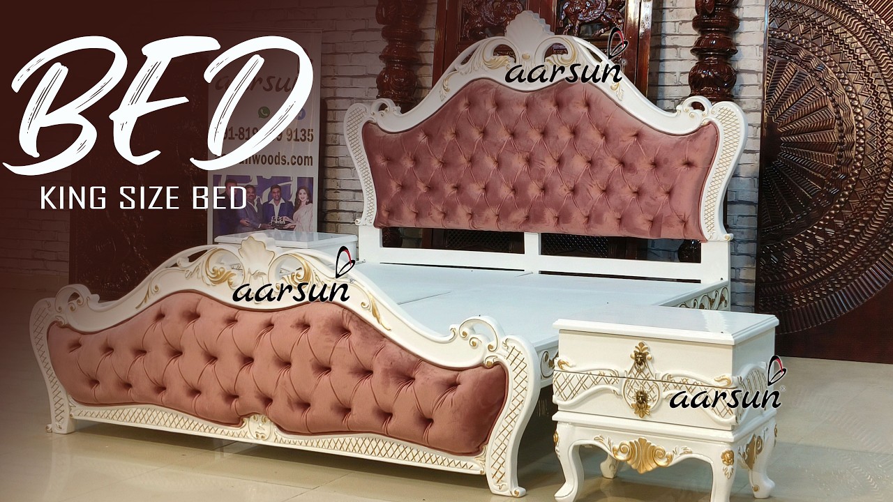 King Size Bed | Bedroom Furniture | Bedroom Decor ideas | Bed Design ideas #bed #aarsun