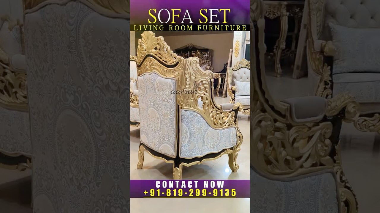 Luxury Handmade Sofa Set in Solid Teakwood at Factory Price – #sofa #sofasets #trending  #aarsun