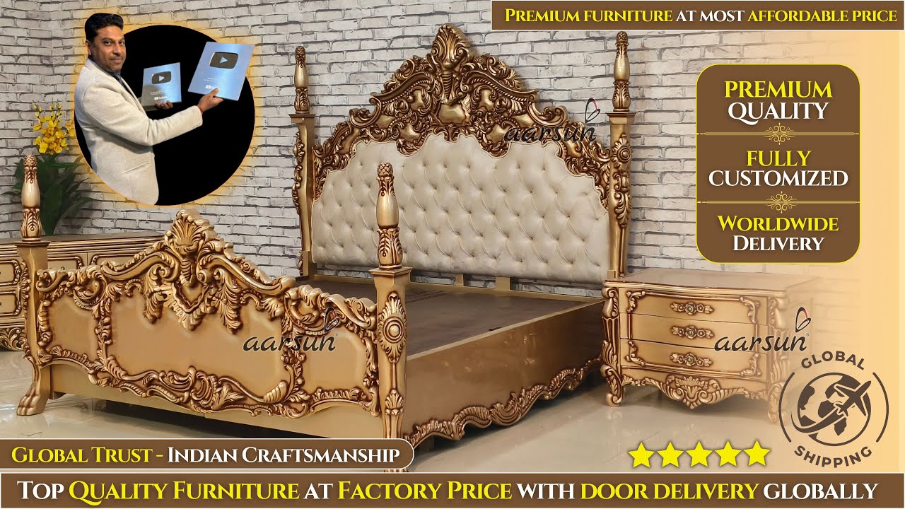 Modern Bed | Four Poster Bed | Luxury Modern Bedroom Design Ideas 2025 | Premium Furniture