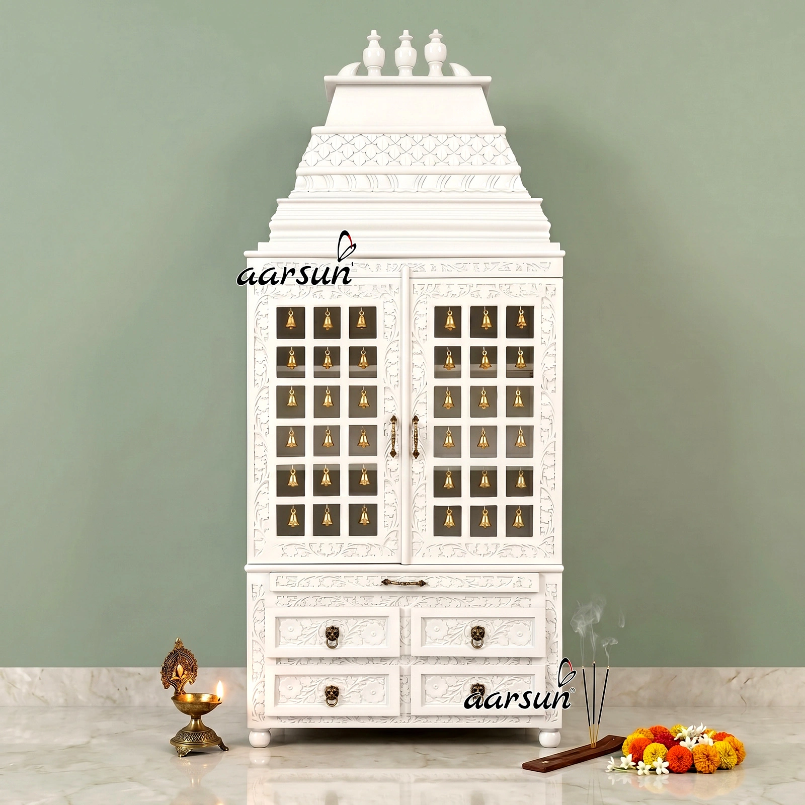 Wooden temple in Venkateswara South Indian temple design