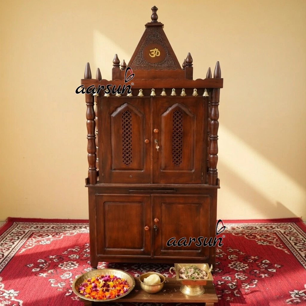 Sheesham Wood Mandir Prayer Unit UH-MNDR-0058