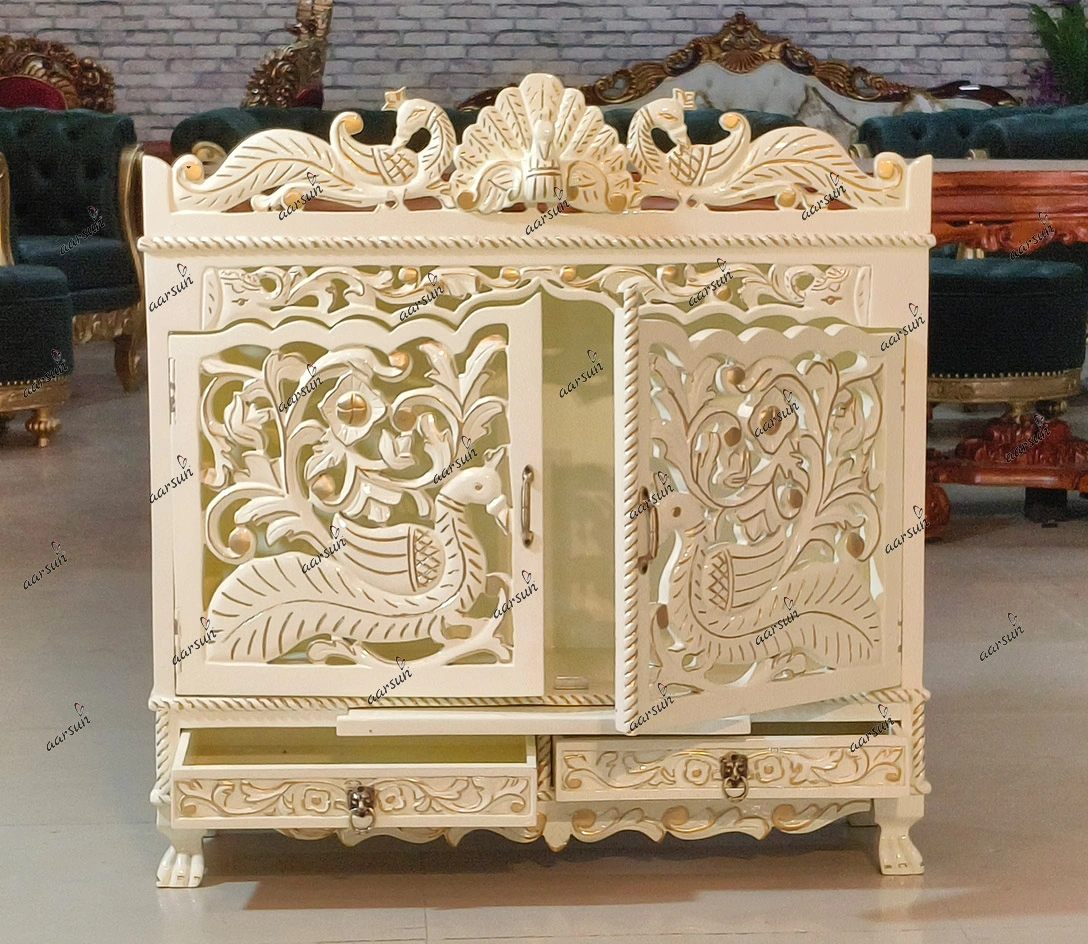 Wooden Royal White Temple for Your Home - Image 6