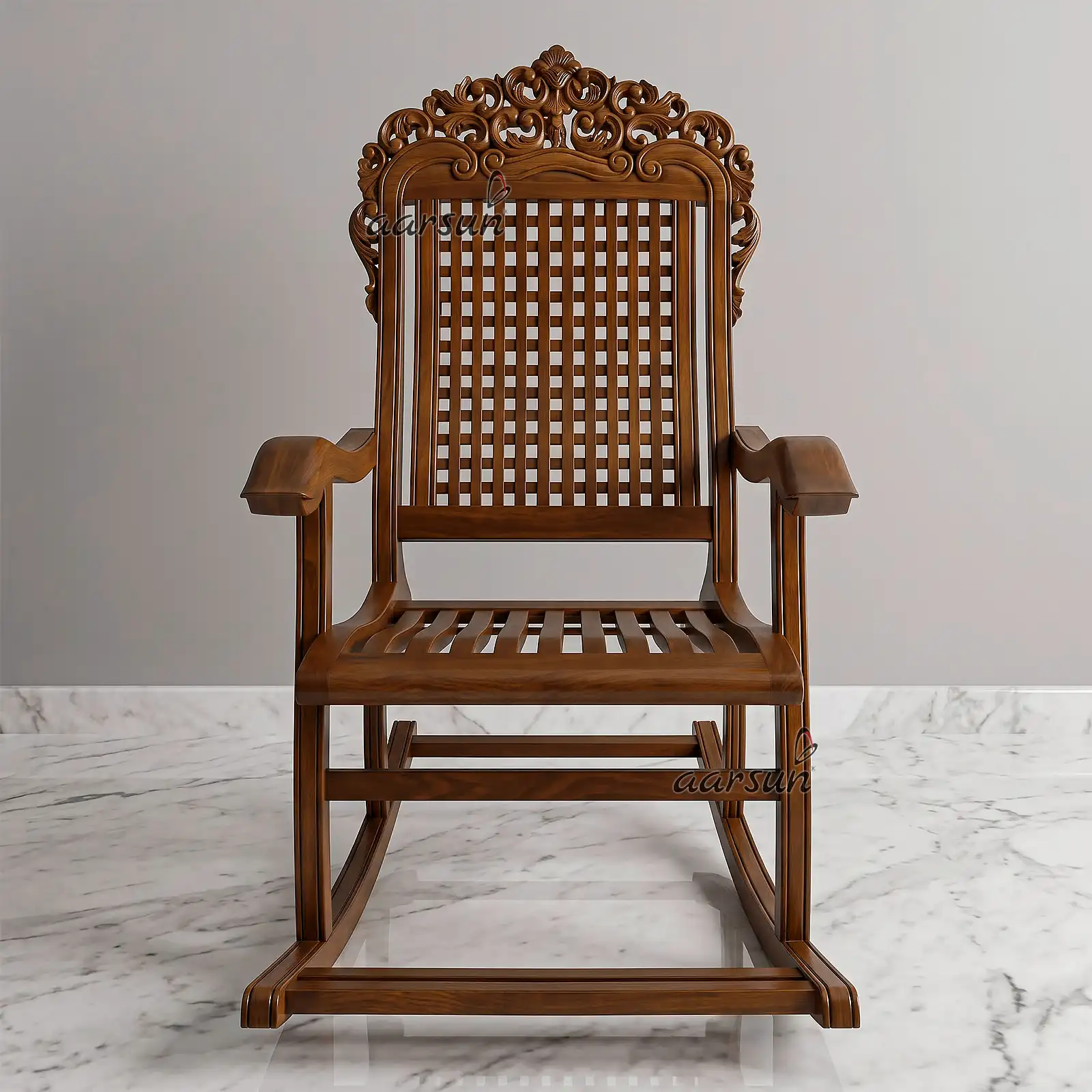 Leaf Design Rocking Chair ROK-0004
