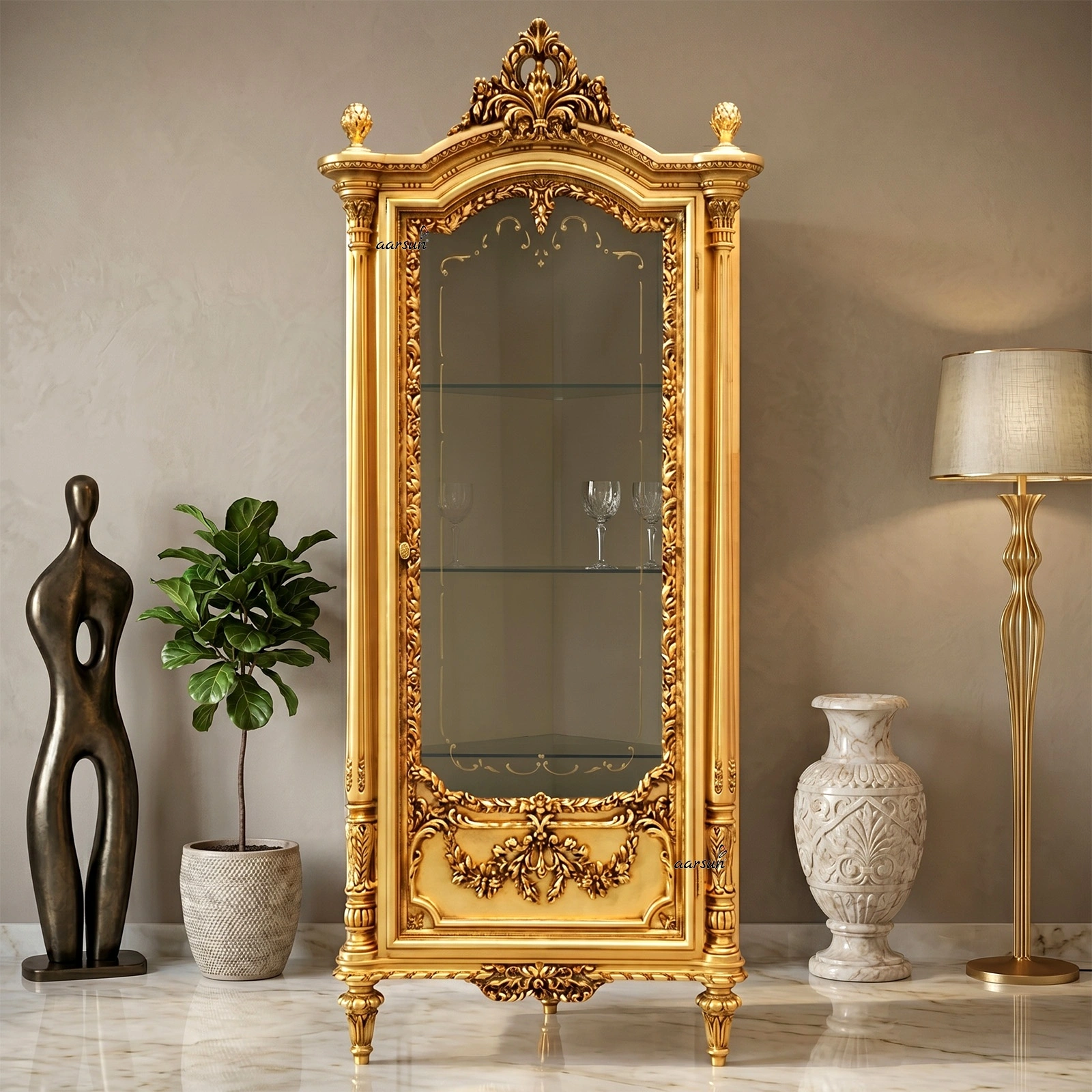 Traditional Dinnerware Crockery Cabinet SCB-0007