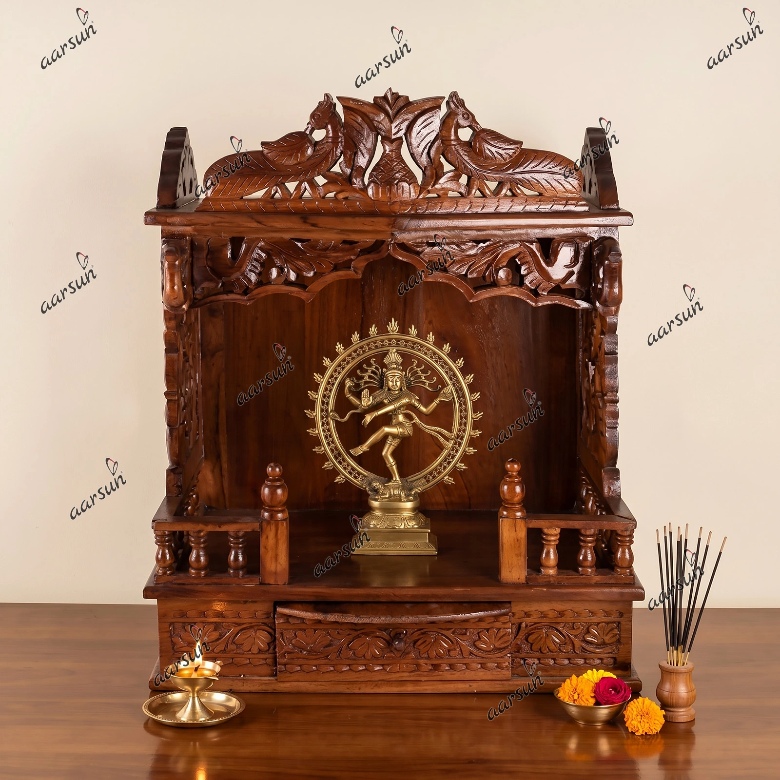 Handcrafted Sheesham Mandir MNDR-0094