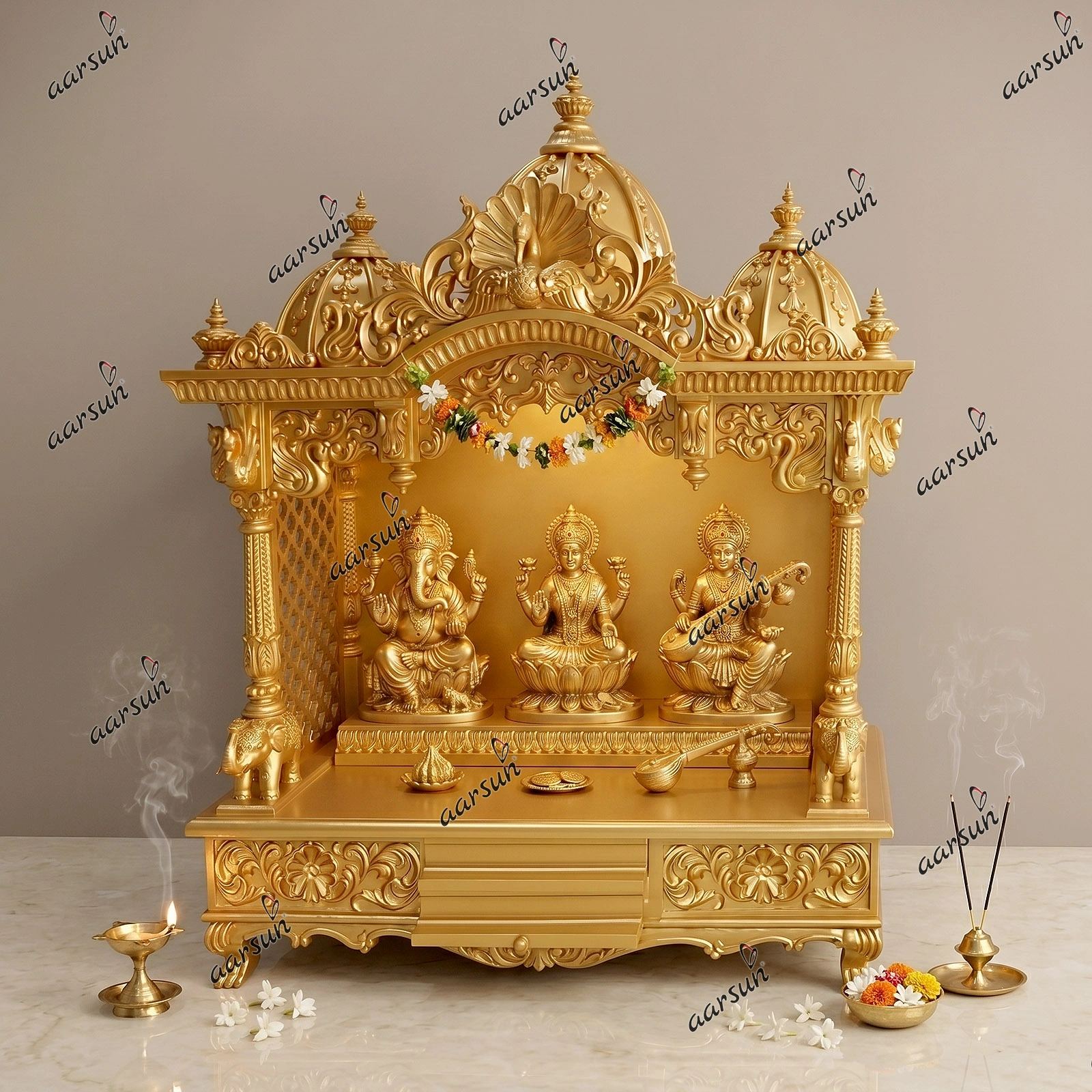 Wooden Mandir for Home