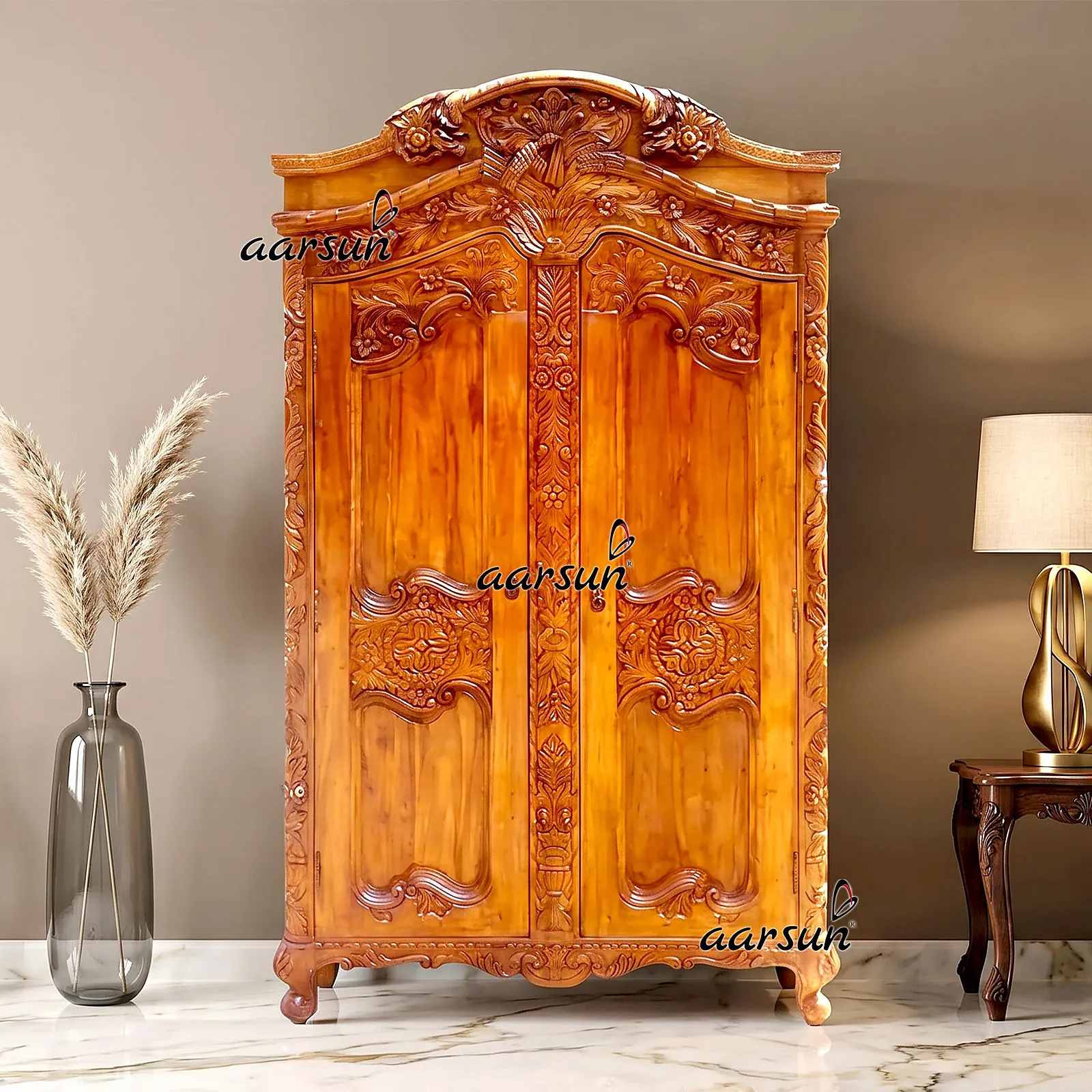 Handmade Wooden Almirah / Wardrobe ALM-0013