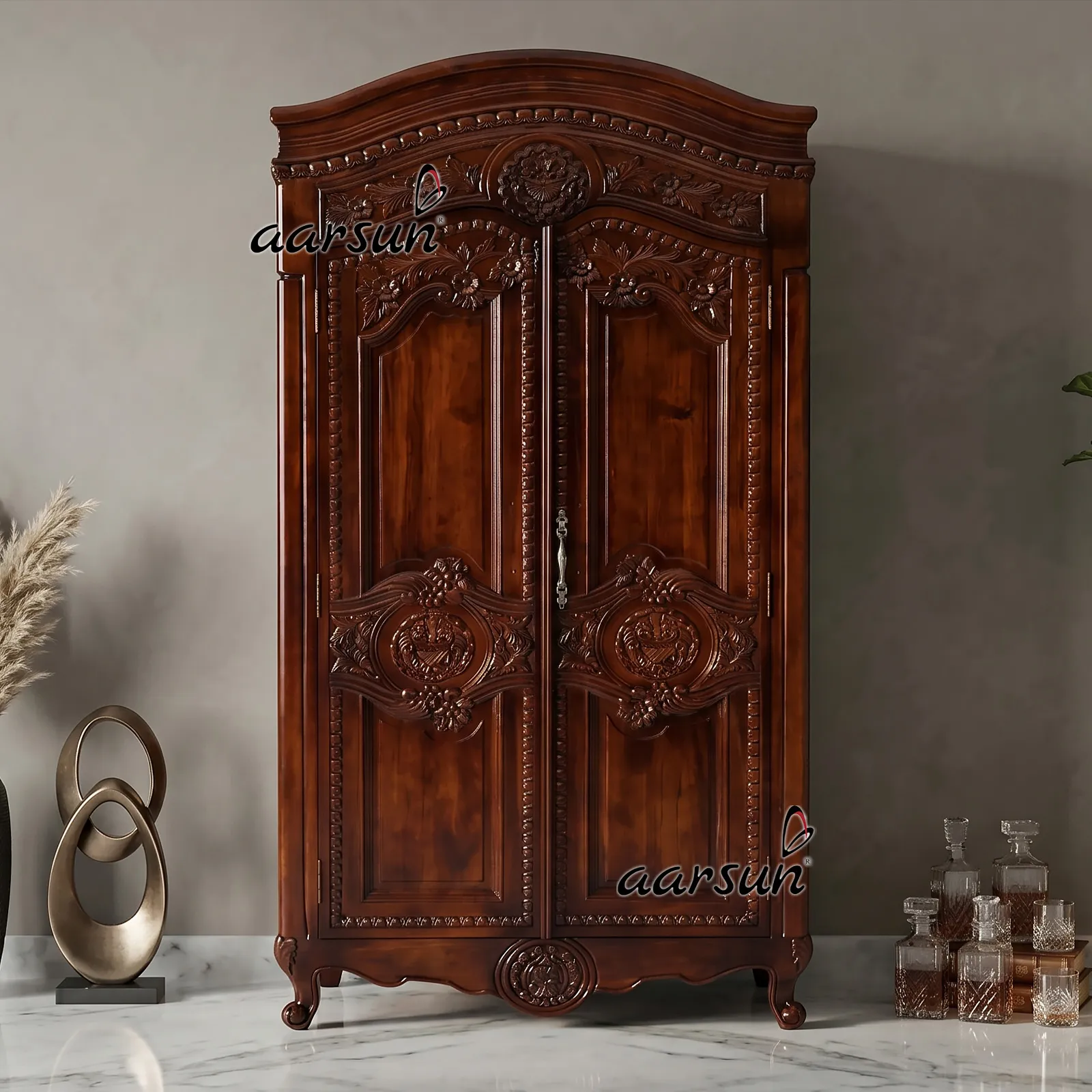 Handmade Wooden Wardrobe / Almirah ALM-0008