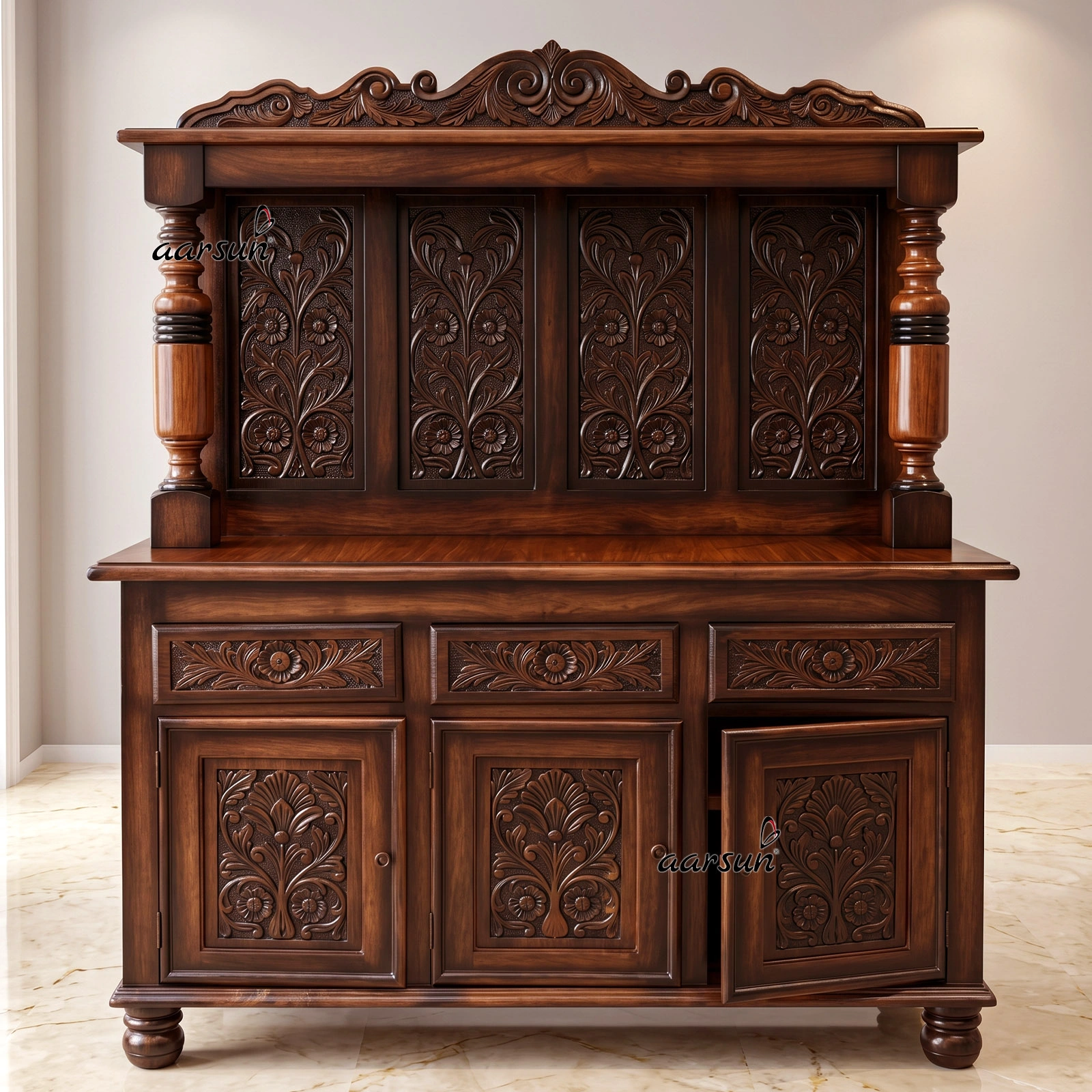 Traditional Wooden Cabinet BAR-0003
