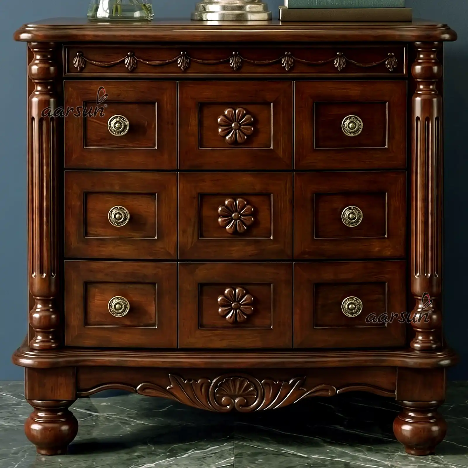 Wooden Handmade Lamp Table SDTB-0028