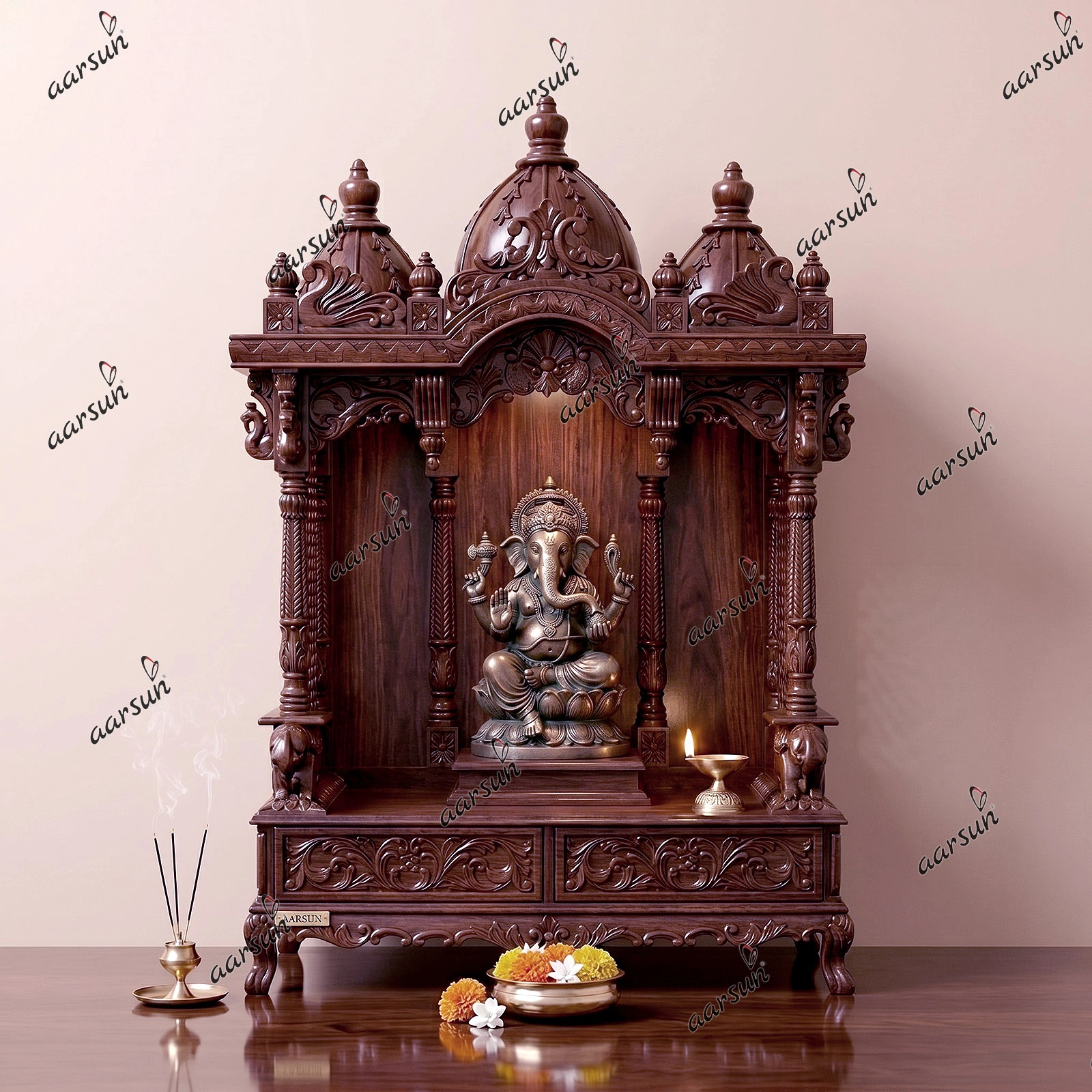 Wooden Prayer Temple MNDR-0103