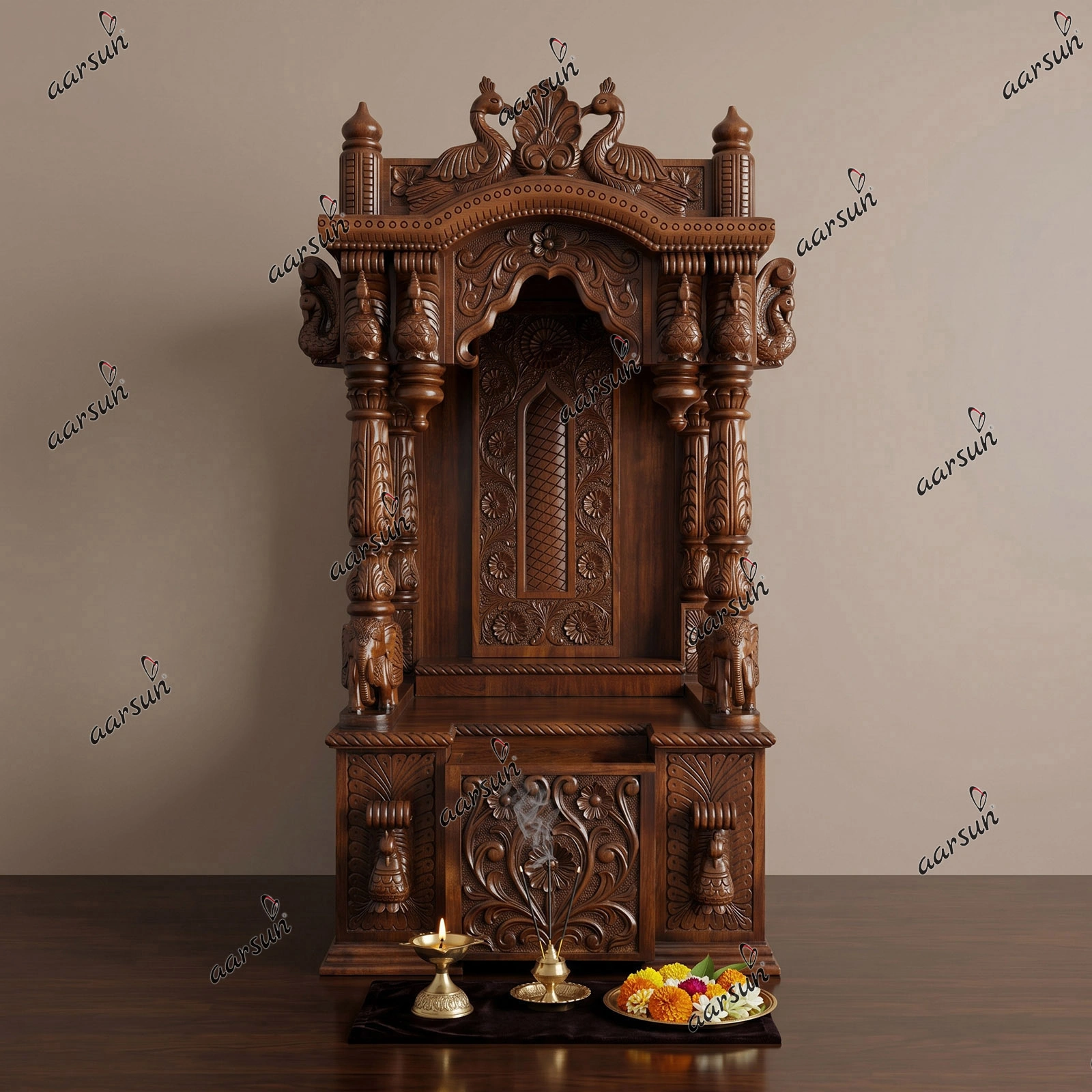 Handmade Pooja Temple Aarsun UH-MNDR-0687
