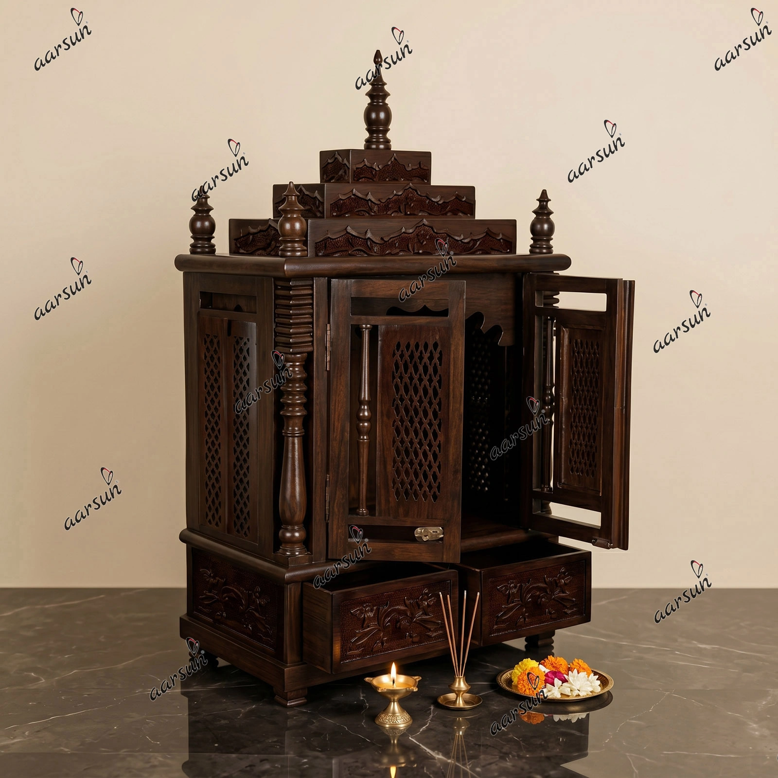Wooden Prayer Cabinet MNDR-0119