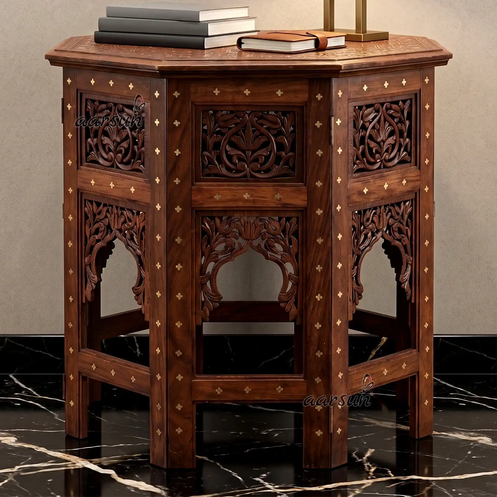 Wooden Round Nightstand Table / Bedside Table SDTB-0021