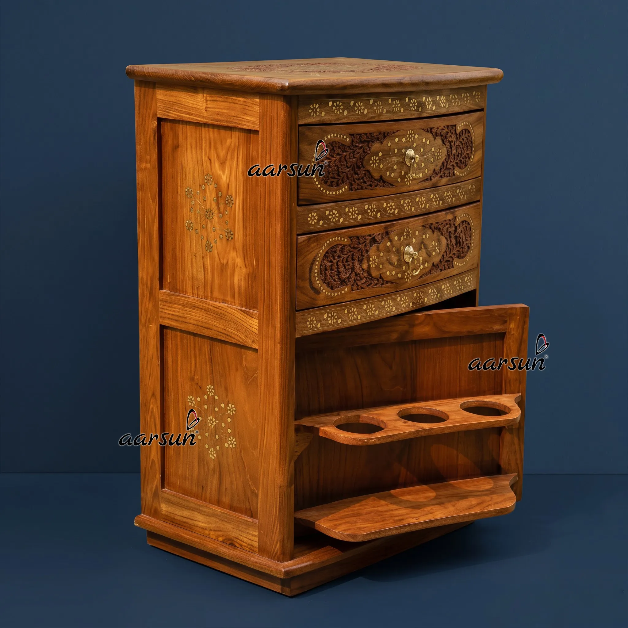 Aarsun Sheesham Wood Borszekrény