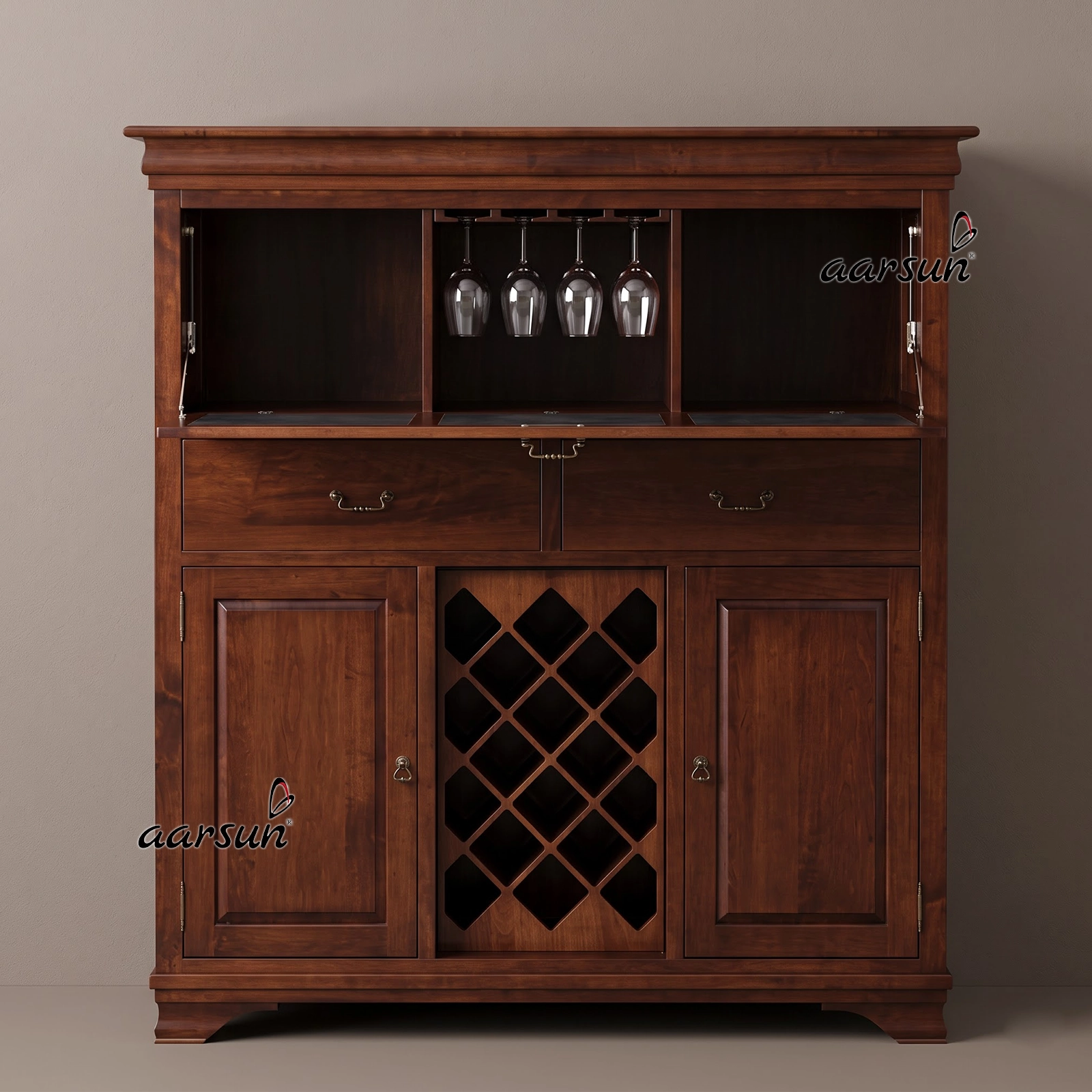 Wooden Handcrafted Bar Cabinet BAR-0007