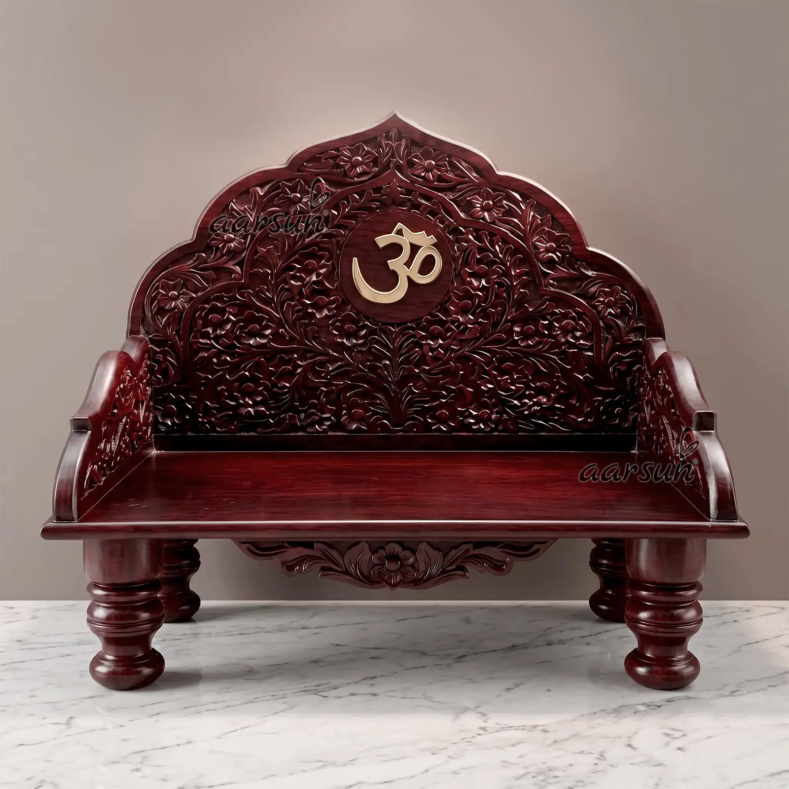 Handcrafted Wooden Pooja Aasan Chowki CHWK-0006