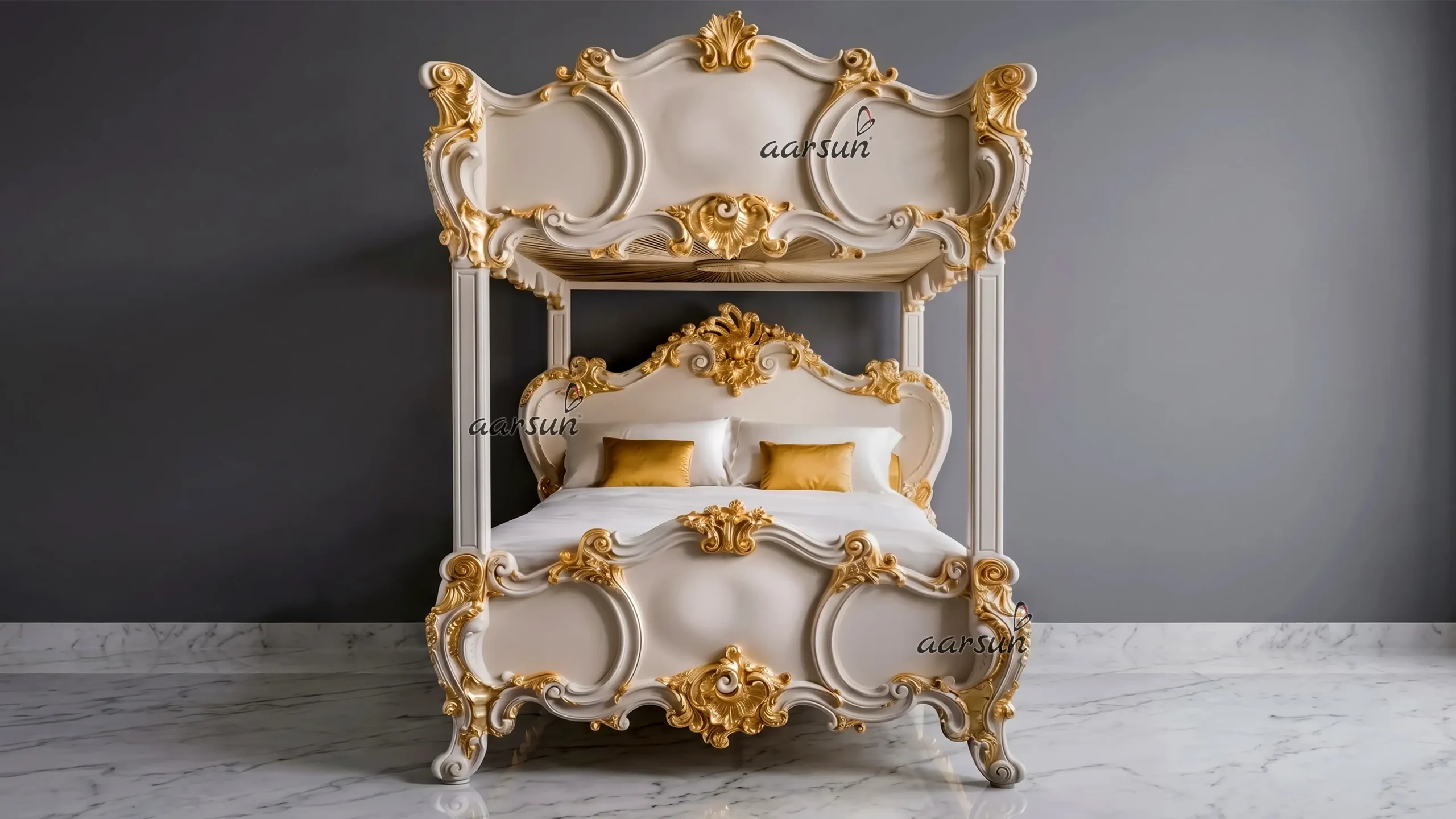 Luxury 4 Poster Bunk Bed