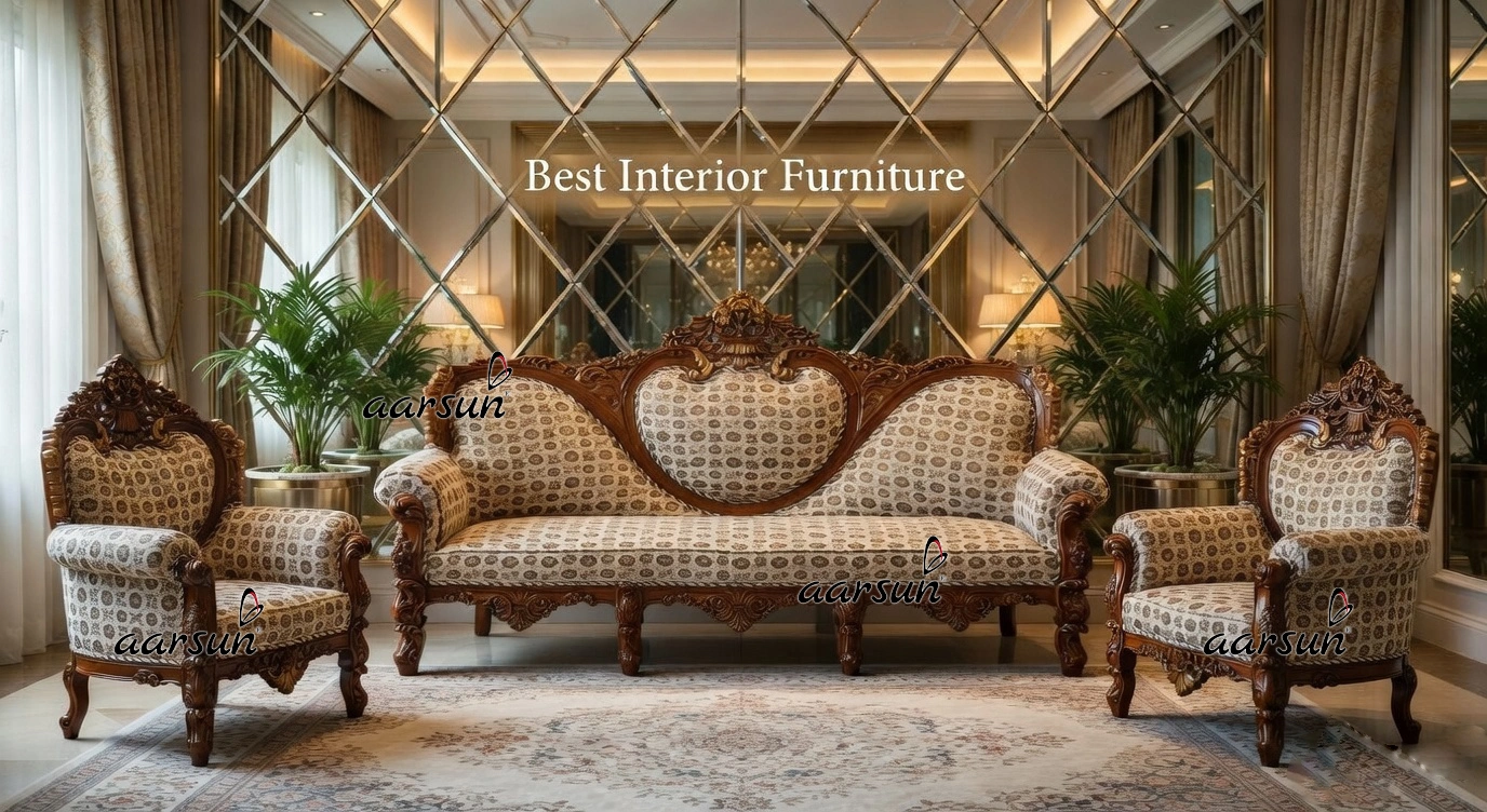 Wooden Dilwala Classic Sofa Set Aarsun