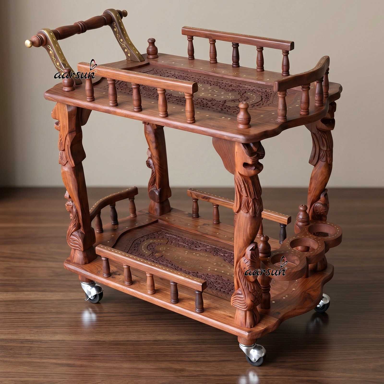 Wooden Kitchen Trolley by Aarsun