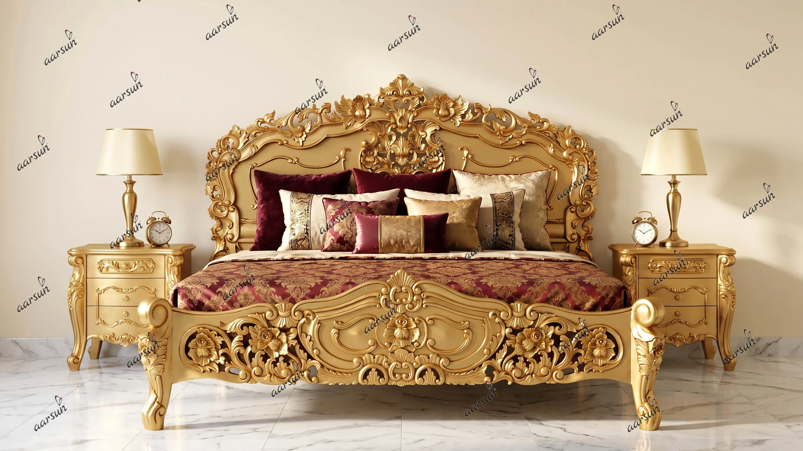 Wooden Bedroom Furniture Set