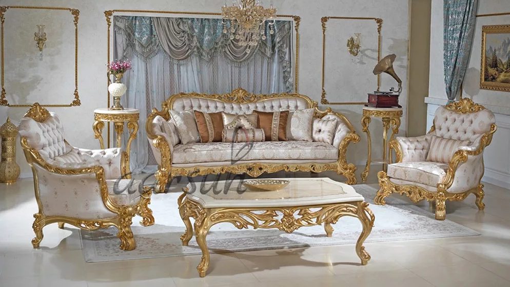 Royal Sofa Design Elegant Fabric