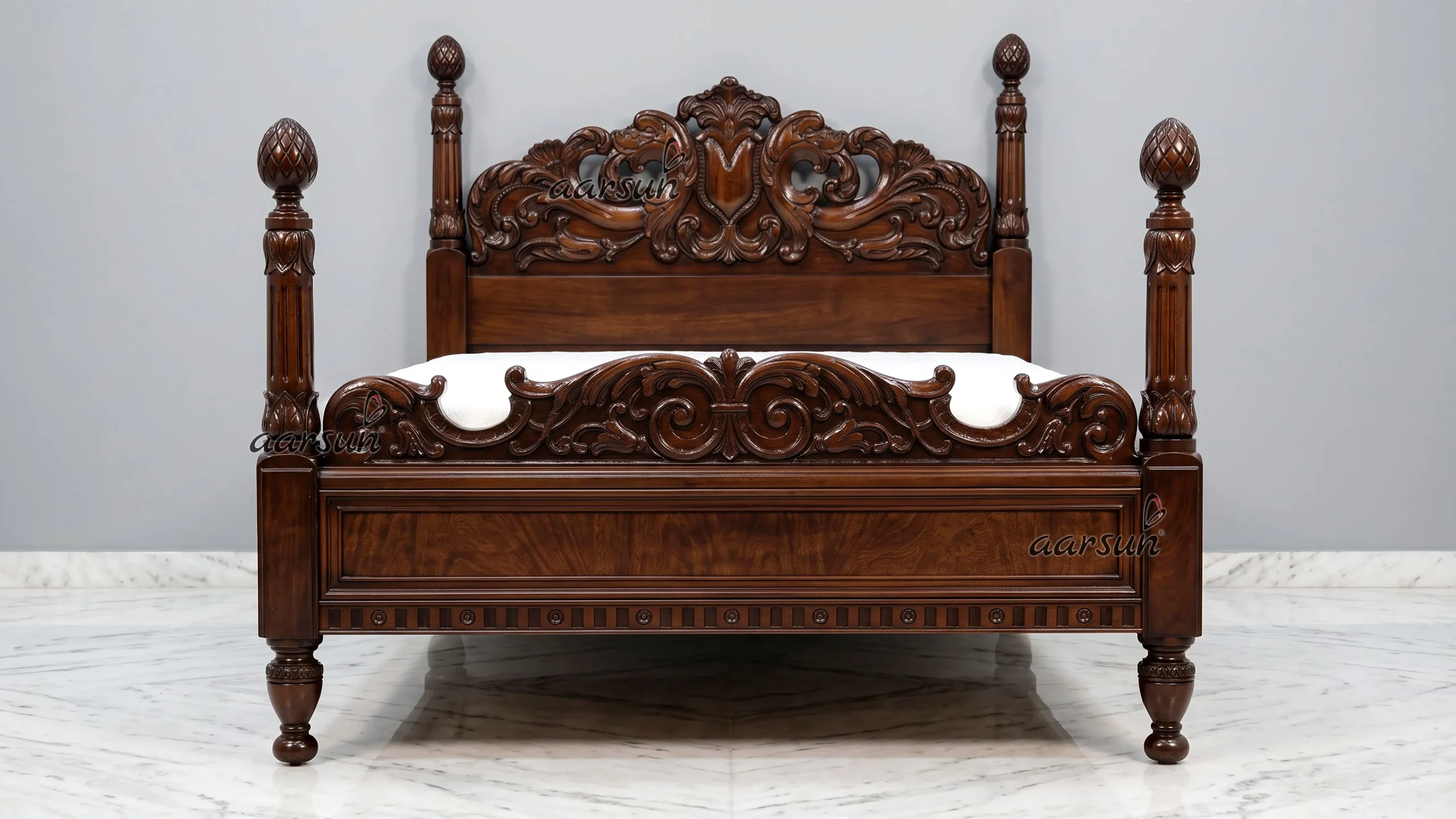 Wooden Classic Poster Bed LUXBD-009