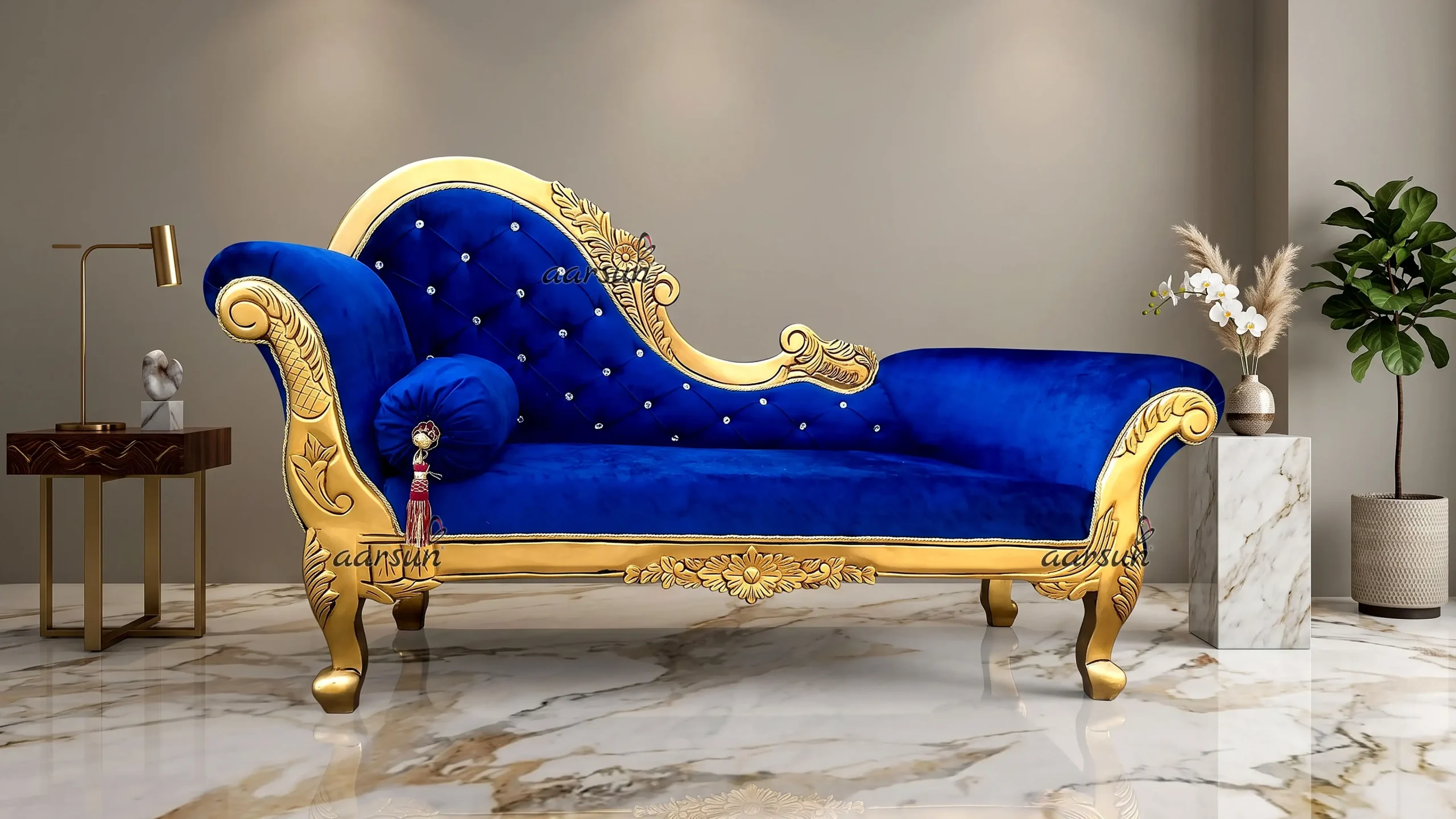 ሮያል በእጅ የተሰራ Chaise Lounge - ፕሪሚየም የፖላንድ YT-28