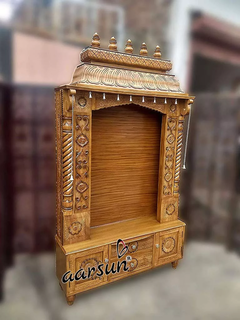 Aarsun Teak Wood South Indian Temple Global Delivery Available