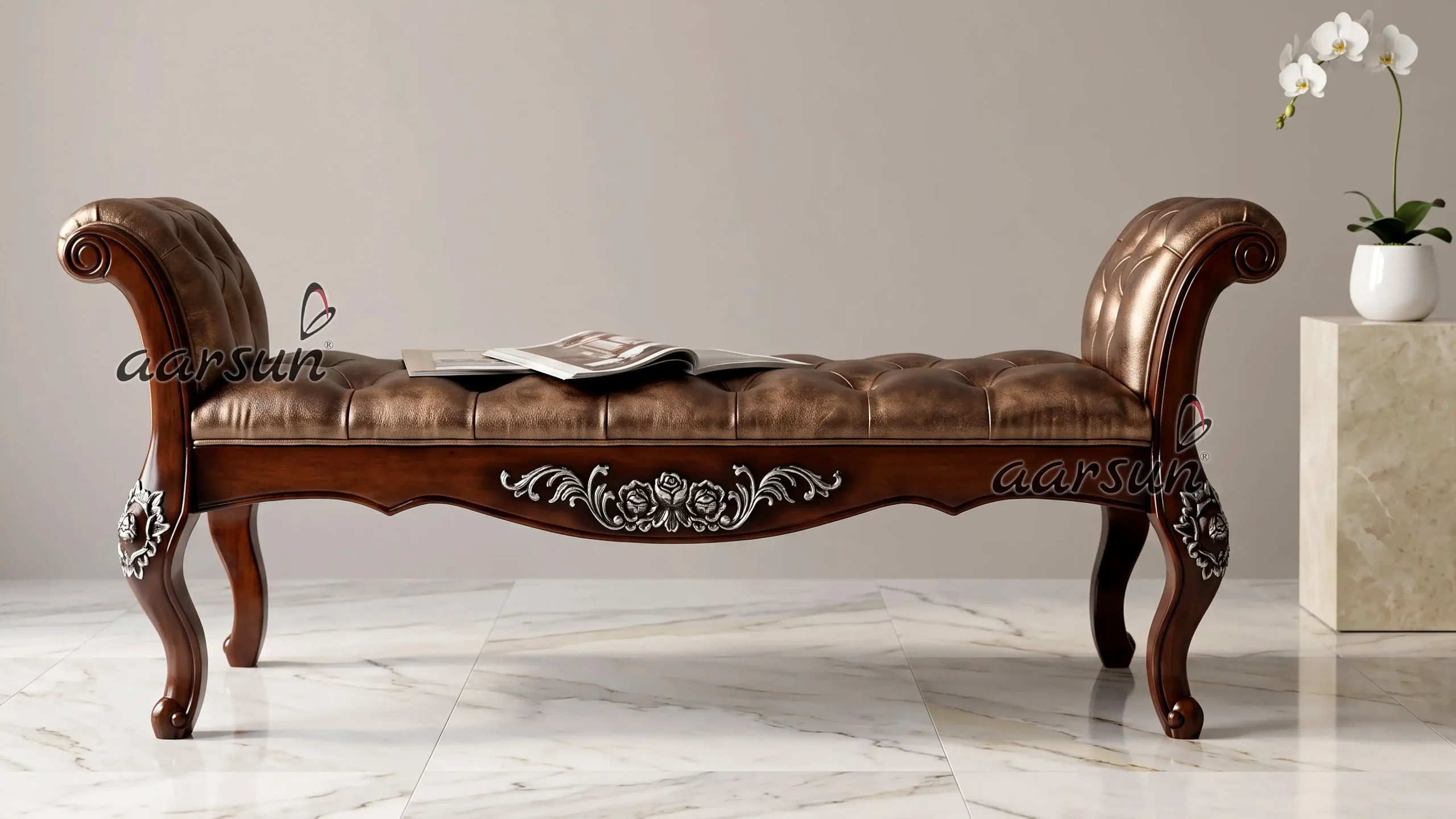 Wooden Bed Bench - SETT-0004