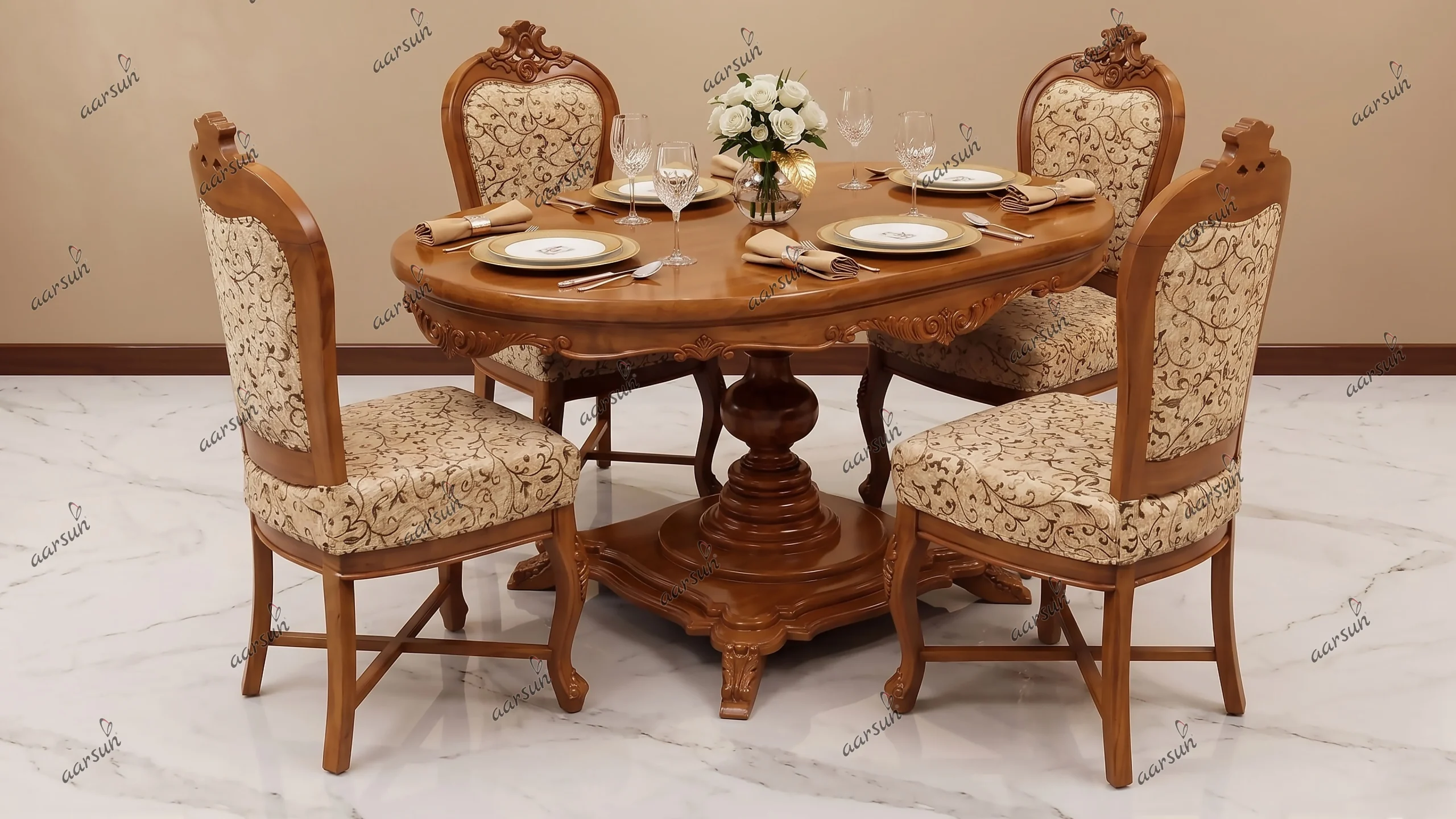 Image for 4 Seater Classic Dining Set UH-YT-68