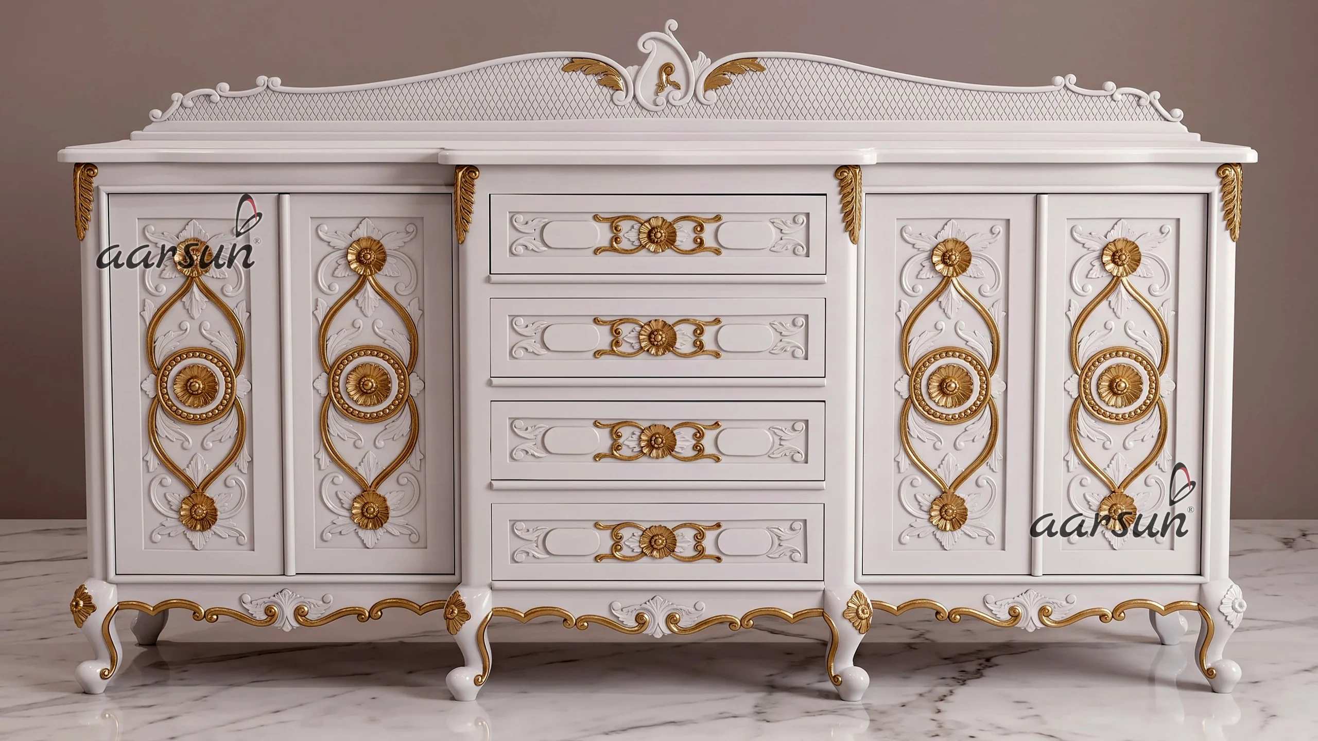 Aarsun Wooden Storage Cabinet