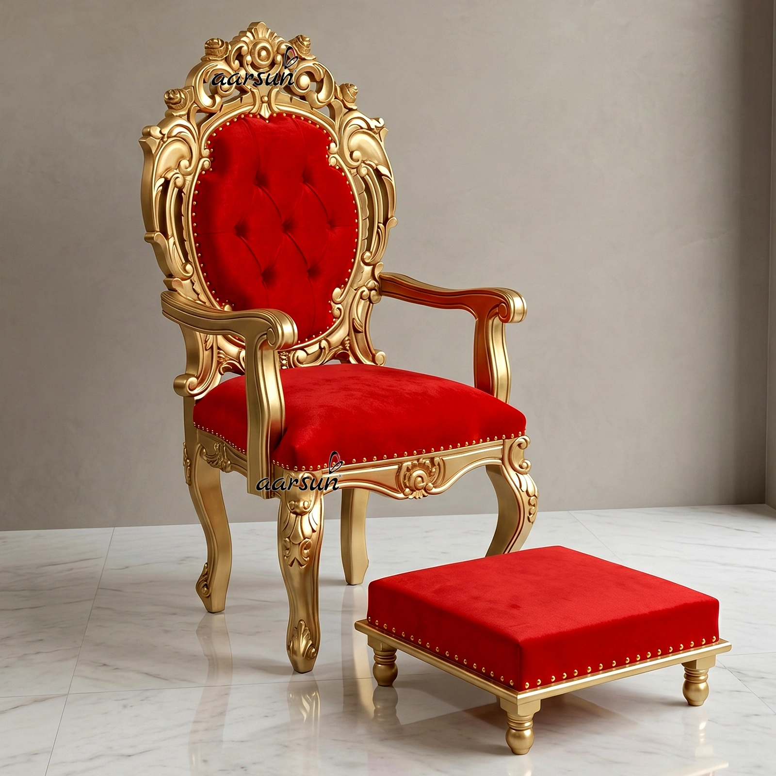 Traditional Spiritual Guru Ji Chair – Royal Devotional Seat