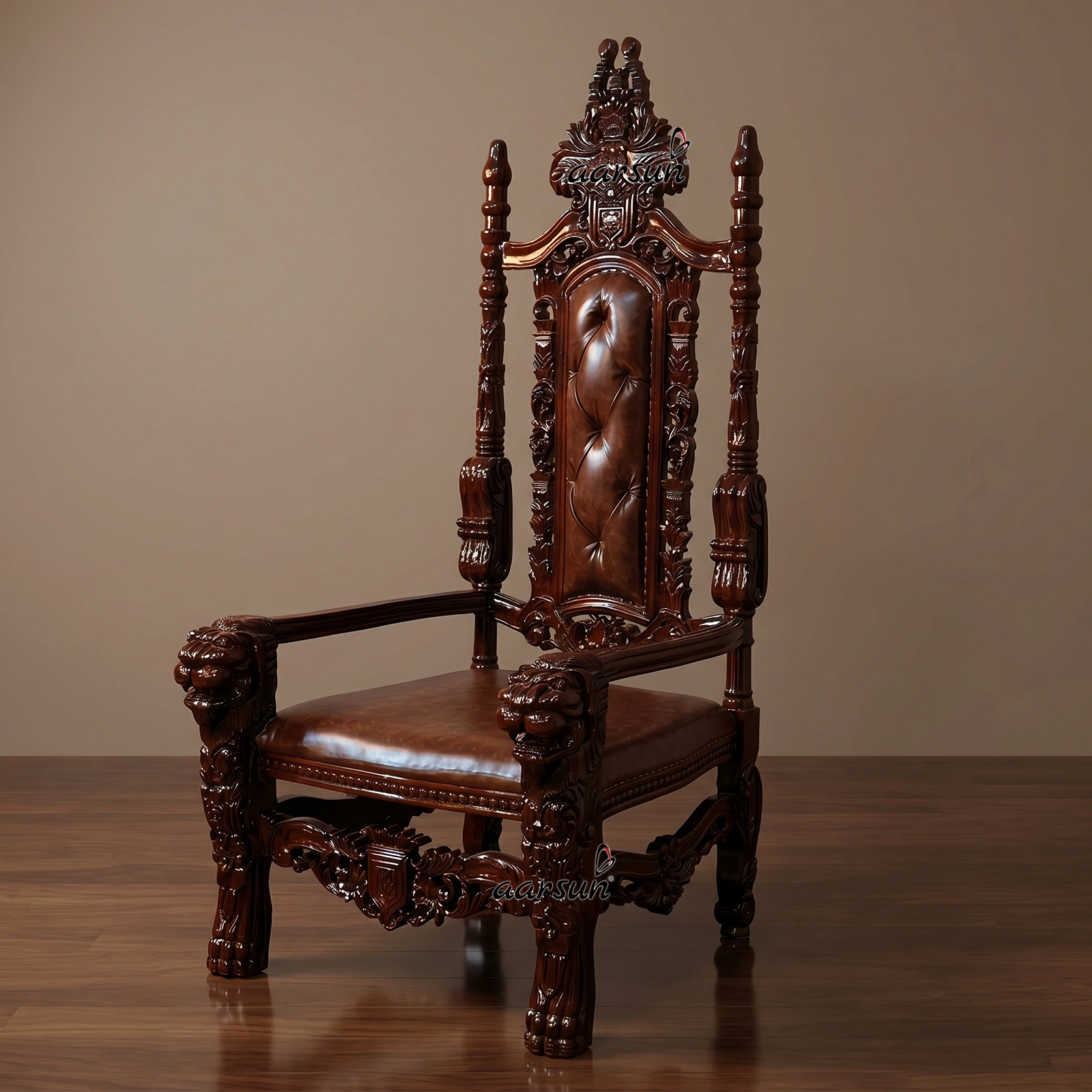 Traditional Wooden Singhasan for Guru Ji Worship