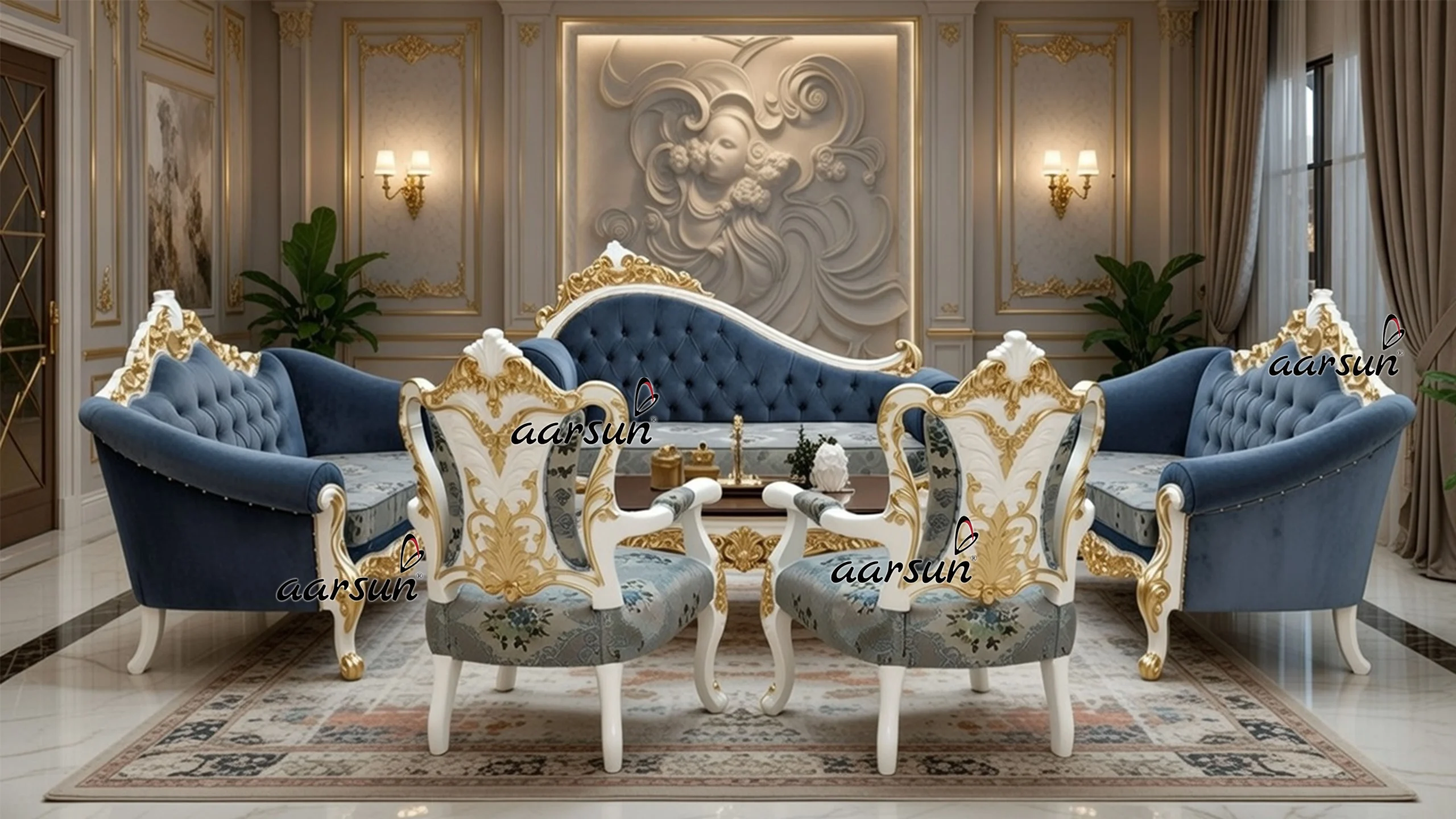 Victorian Style Sofa Set YT-163