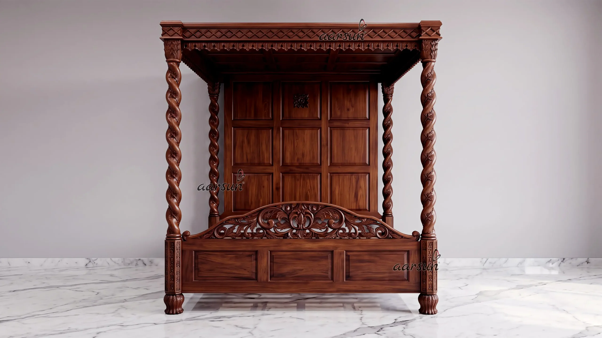Traditional Canopy Bed BED-0058