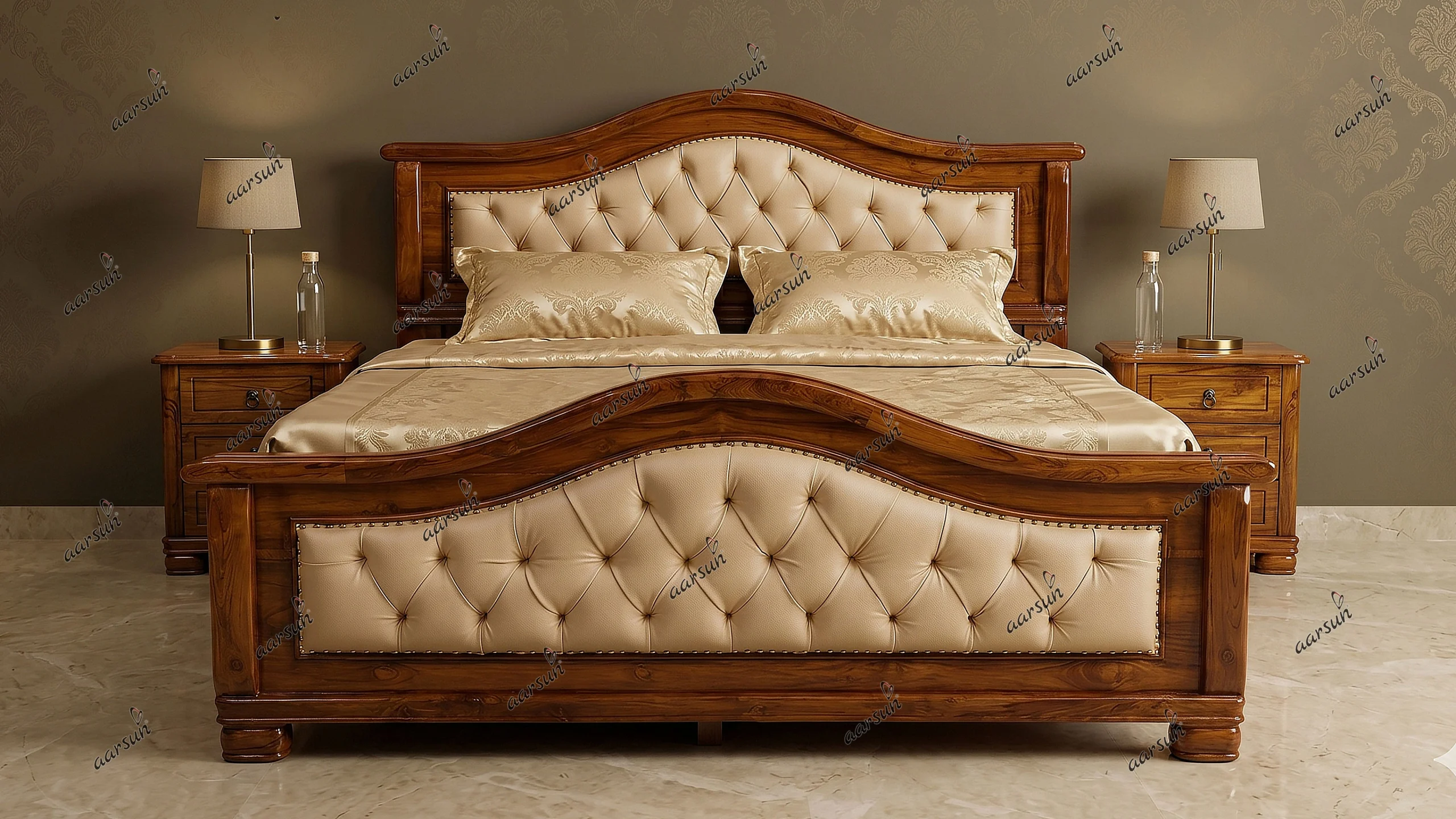 Wooden Bed for Modern Home