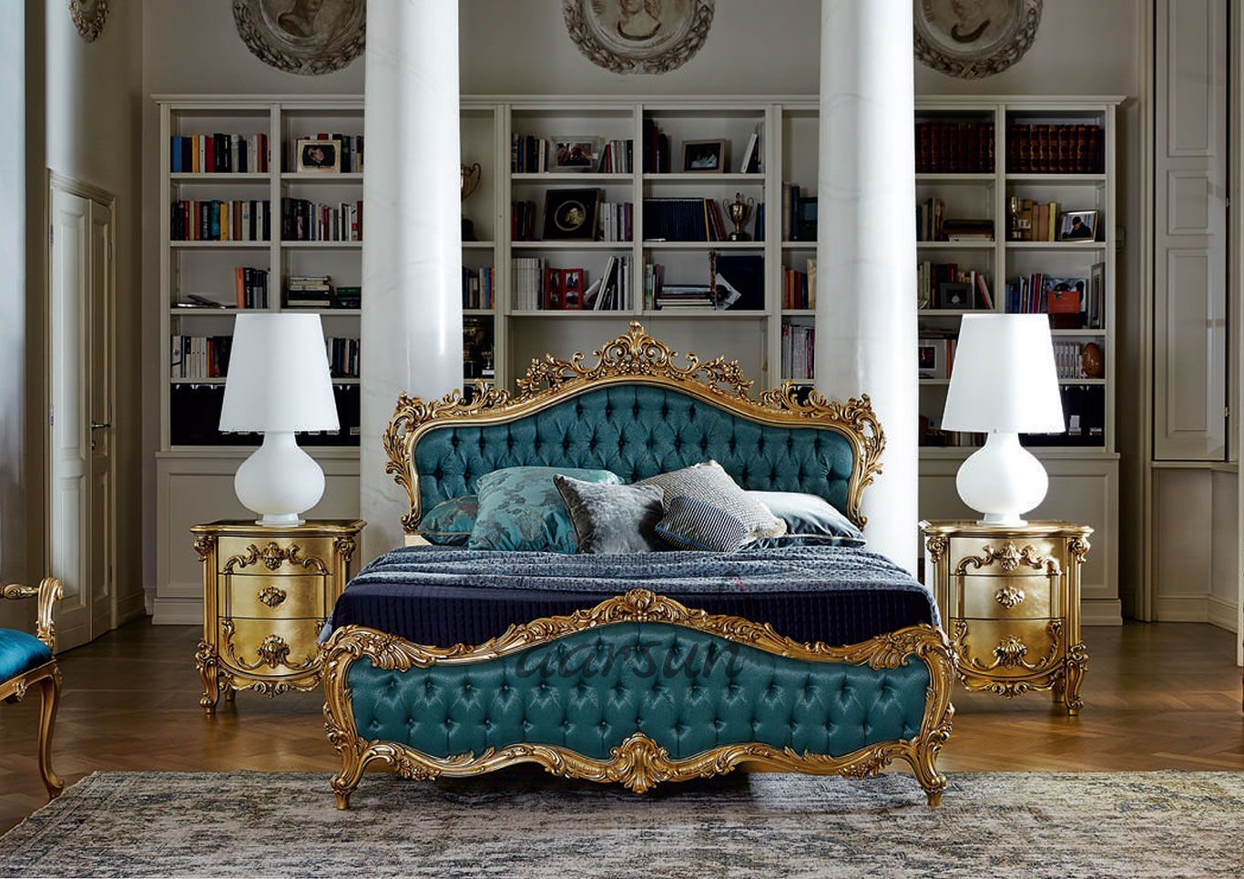 7 pieces luxury bedroom furniture