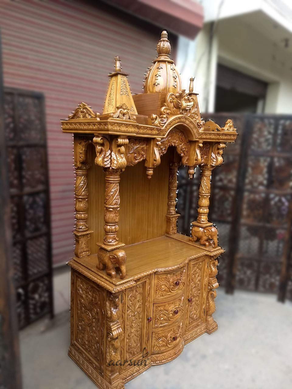 Beautiful Pooja Cabinet Mandir YT-27